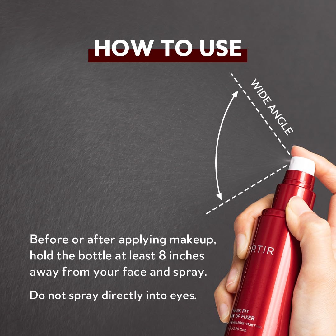 TIRTIR Mask Fit Make-up Fixer | 24H Transfer-Resistant Lightweight Non-Greasy Makeup Setting Spray 2.7 Fl Oz - Image 8