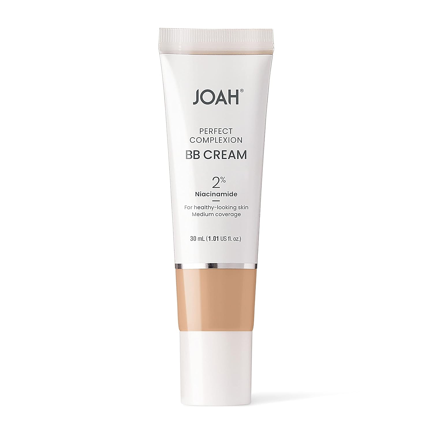 JOAH Perfect Complexion BB Cream with Hyaluronic Acid and Niaciminade, Korean Makeup with Medium Buildable Coverage, Evens Skin Tone, Lightweight, Semi Matte Finish, Tan with Neutral Undertones (Light with Cool Undertones) - Image 3