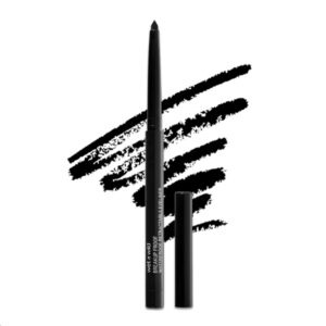 wet n wild Mega Last Breakup Proof Retractable Eyeliner – Ultra-Fine Brush, Waterproof,16-Hour Long-Lasting Wear – Cruelty-Free & Vegan – Black