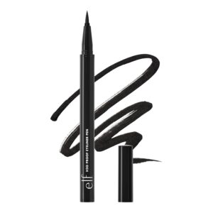e.l.f. H2O Proof Eyeliner Pen, Felt Tip, Waterproof, Long-Lasting, High-Pigmented Liner For Bold Looks, Vegan & Cruelty-Free, Jet Black. 0.02 Fl Oz