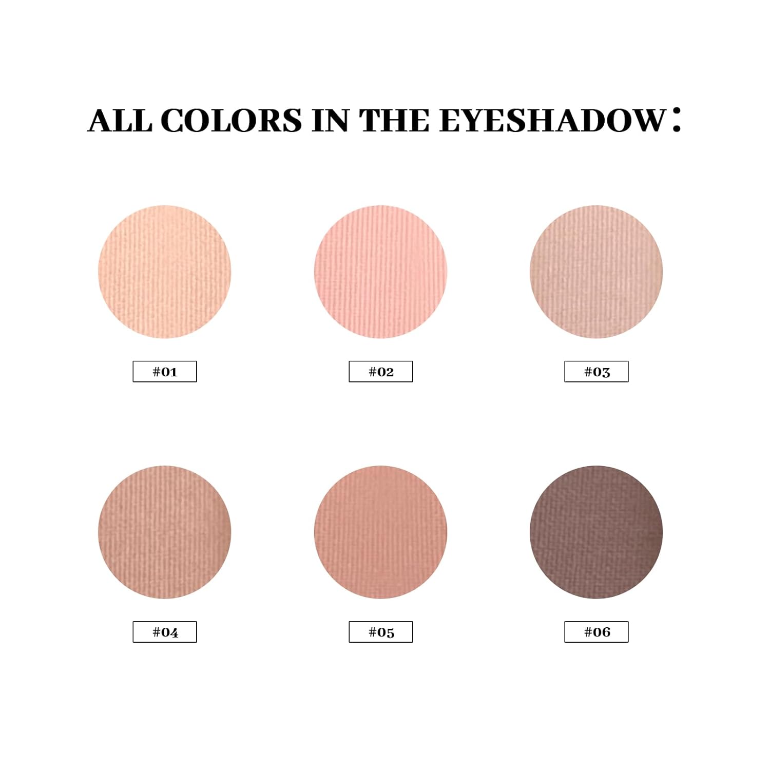 Nudes 2 Series Mini Eyeshadow Palette, Velvety Matte&Satin Finish, 6 Nude Taupe & Brown Neutral Eye Shadows, Travel Friendly Size, Vegan, Cruelty -free - Image 4