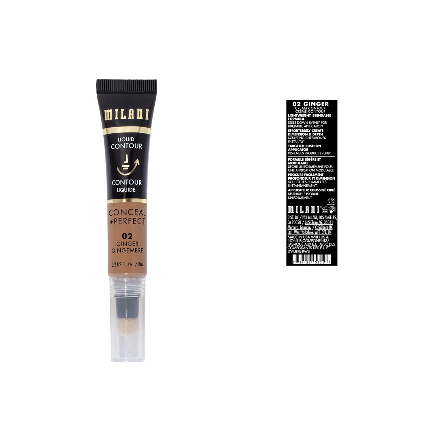 Milani Conceal + Perfect Liquid Contour for Added Definition, Face Lift Collection - Ginger - Image 3
