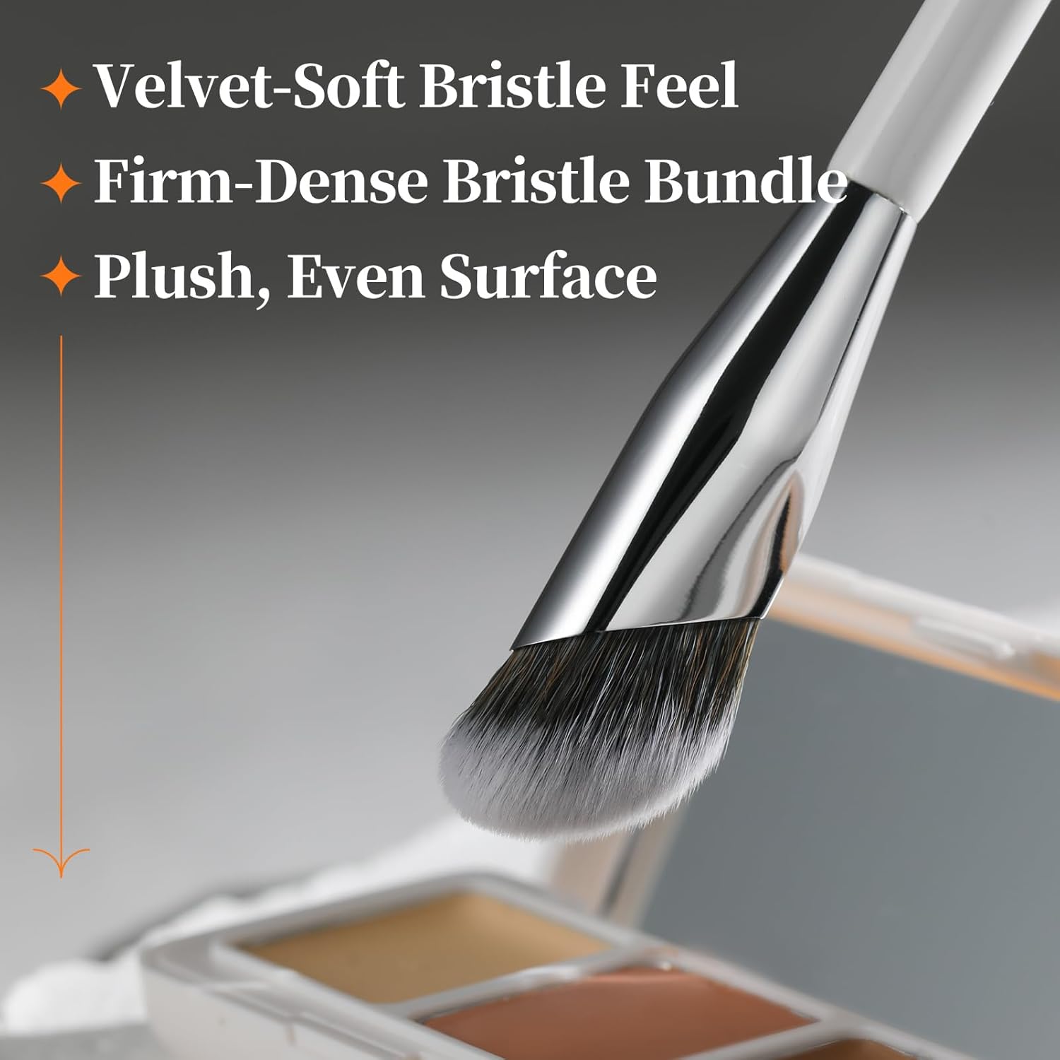 Concealer Brush, Angled Under Eye Makeup Small Foundation Precision Face Blending Brush (193 concealer brush) - Image 5