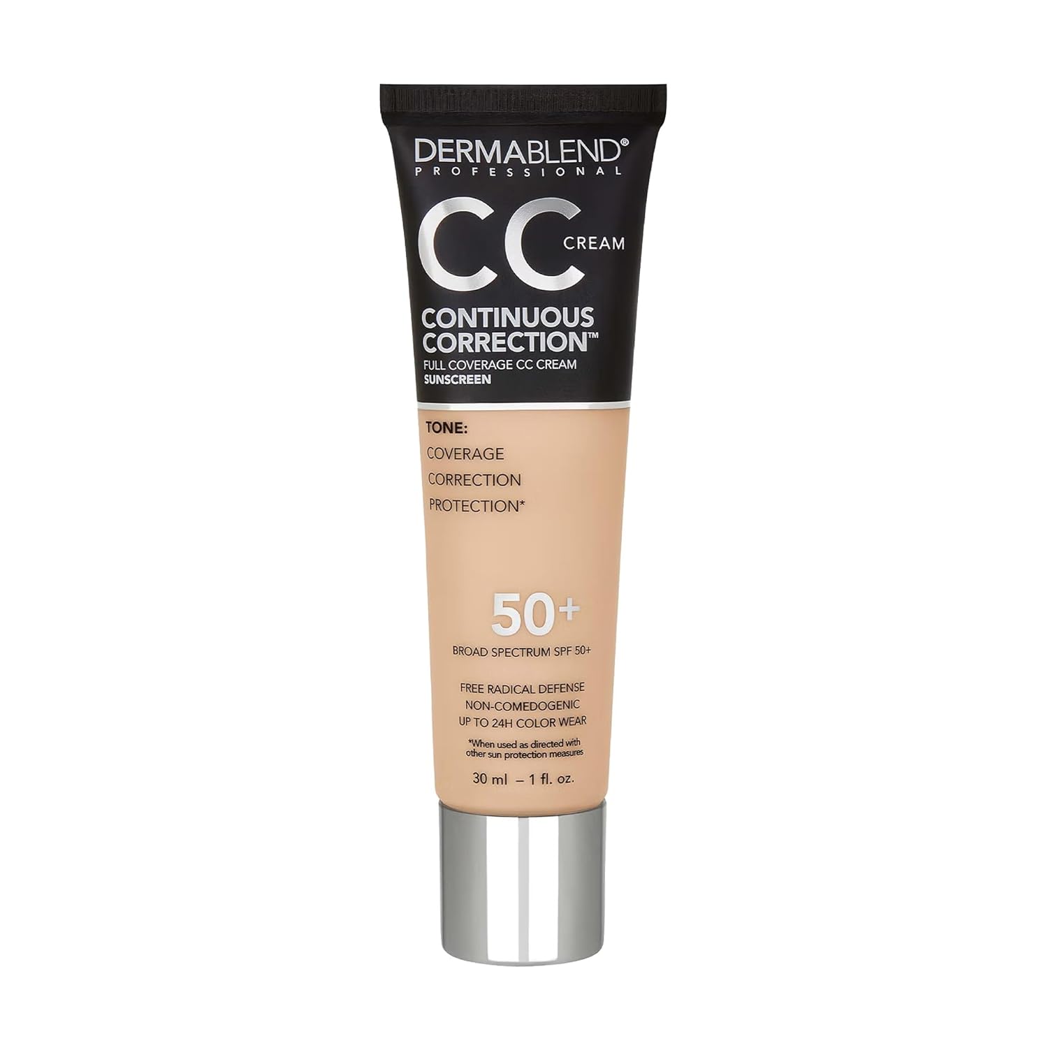 Dermablend Continuous Correction Tone-Evening CC Cream Foundation SPF 50+, Full Coverage Foundation Makeup & Color Corrector, Oil-Free - Image 2