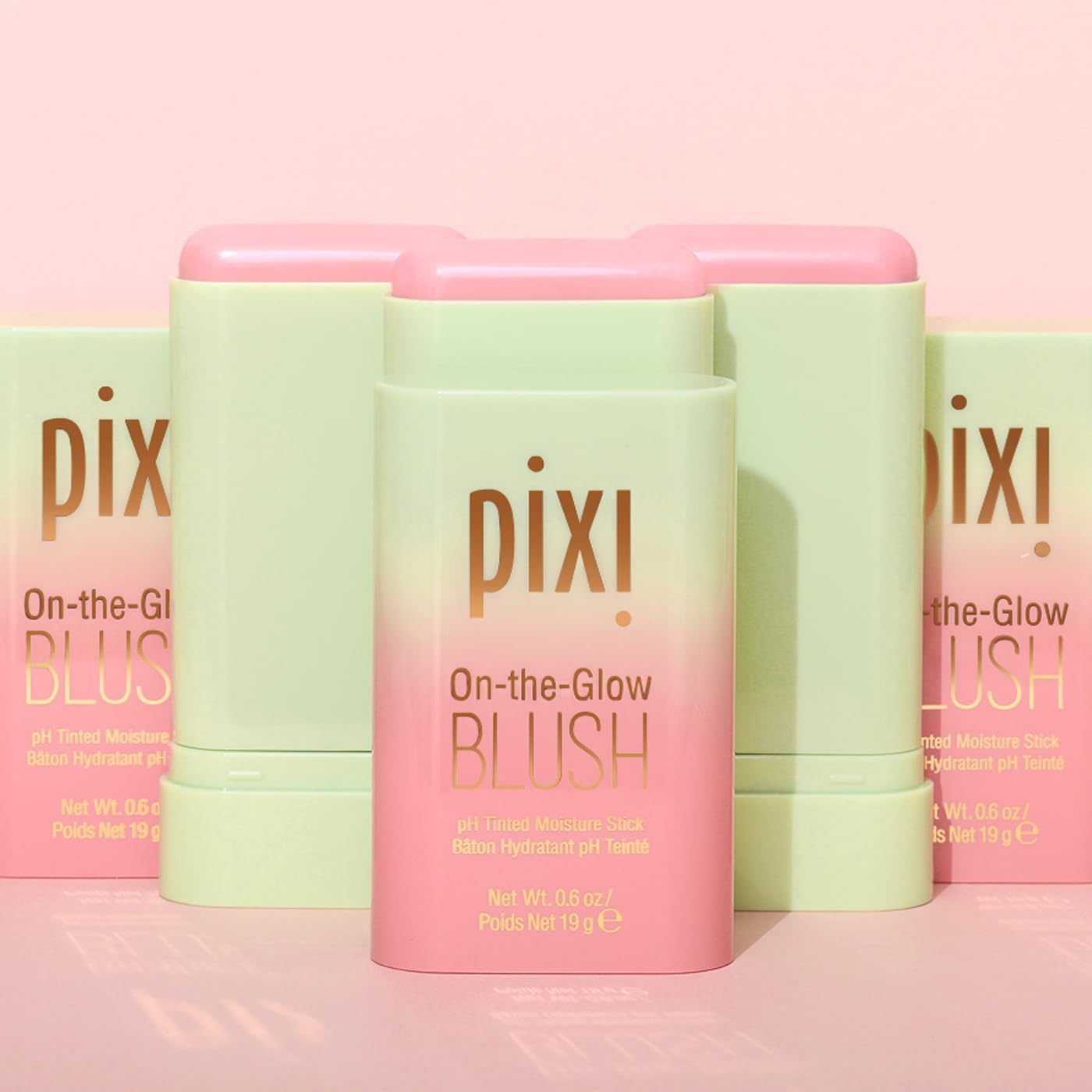 Pixi On-the-Glow Blush - CheekTone, pH Reactive Hydrating Tinted Moisture Blush Stick with Ginseng, Aloe Vera & Fruit Extracts, for Cheeks & Lips, 19g / 0.6oz, Paraben-Free - Image 6