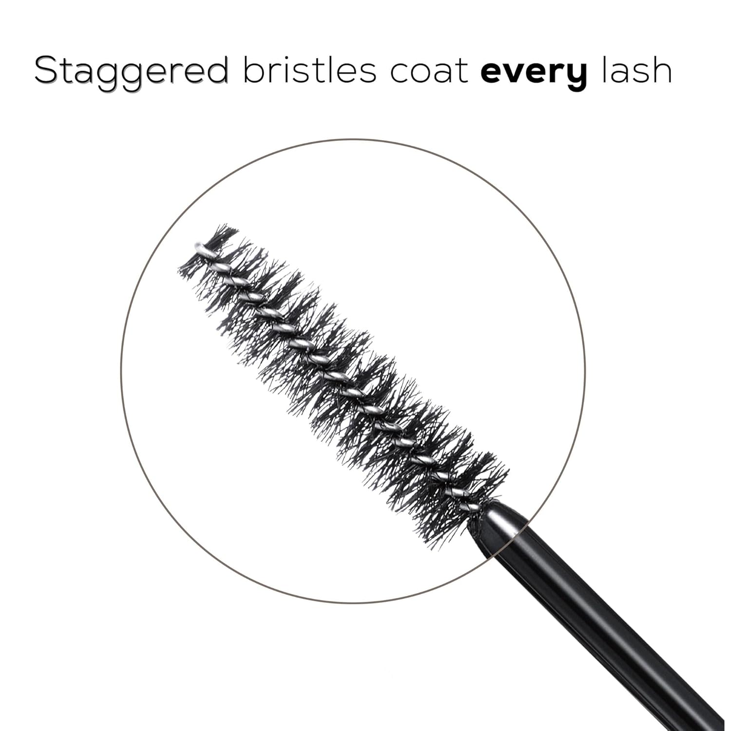 bareMinerals Lashtopia Mega Volume Mineral-Based Black Mascara, 10X More Volume, Whipped Mousse-Like Formula, Fanned-Out Fullness, Nourishes & Conditions Lashes, Clump- & Flake-Resistant, Vegan - Image 5