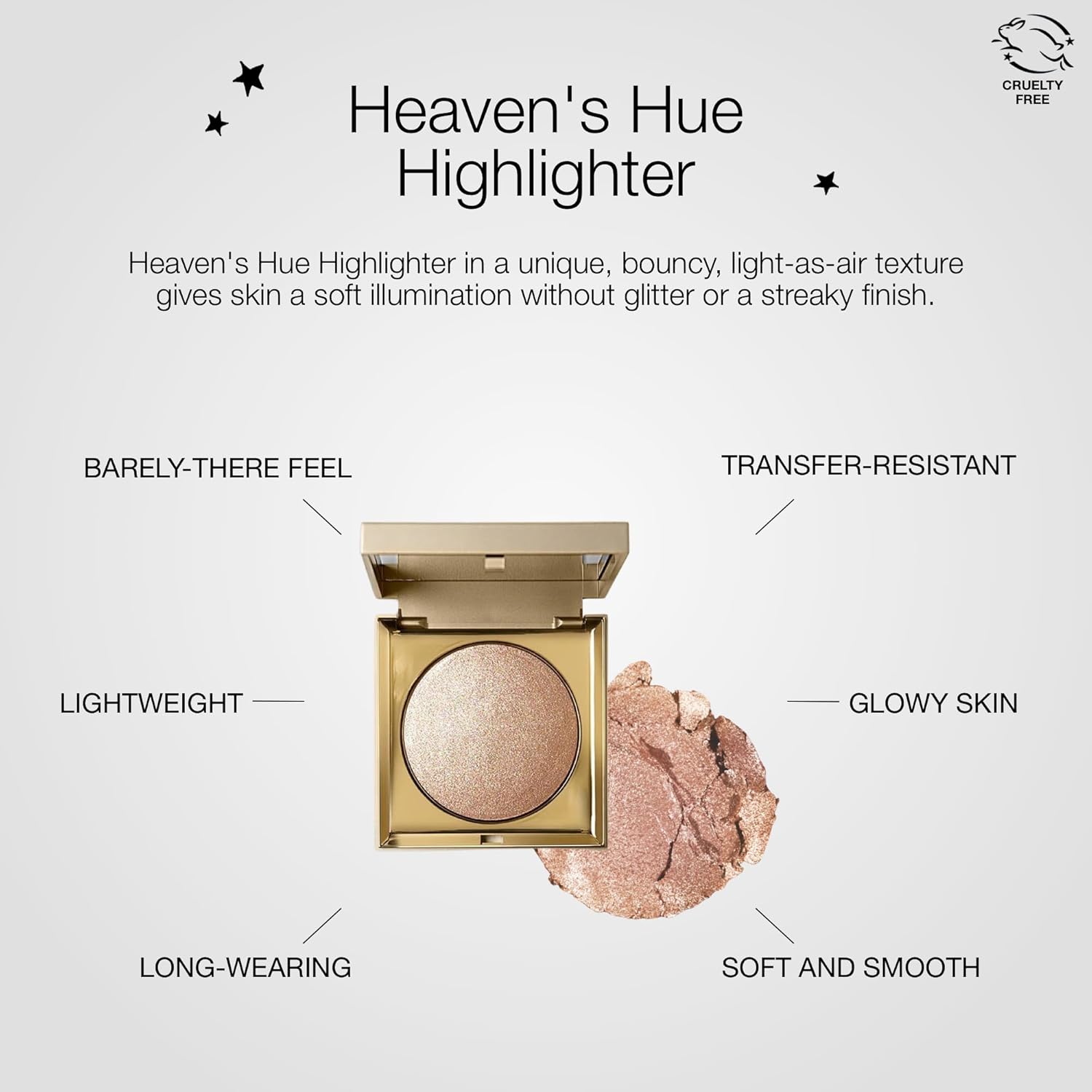 stila Heaven's Hue Highlighter | Lightweight Soft Makeup Glow, Bouncy Texture Illuminates Skin, Transfer-Resistant | Kitten, 0.35 Oz. (Pack of 1) - Image 5