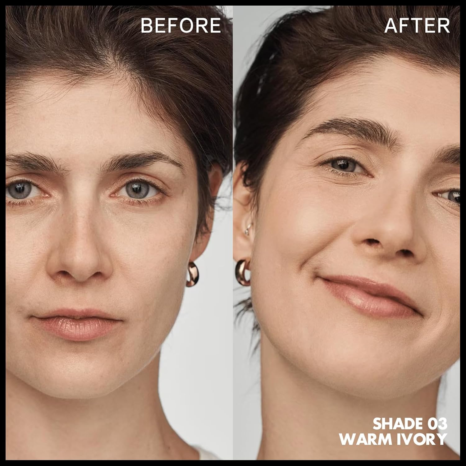 FOCALLURE 2 Pcs Liquid Foundation, Skin Evolution Foundation + Concealer, Full Coverage Foundation Makeup, Durable, Waterproof, Oil-Control, Hides Wrinkles & Lines, Warm Ivory - Image 3