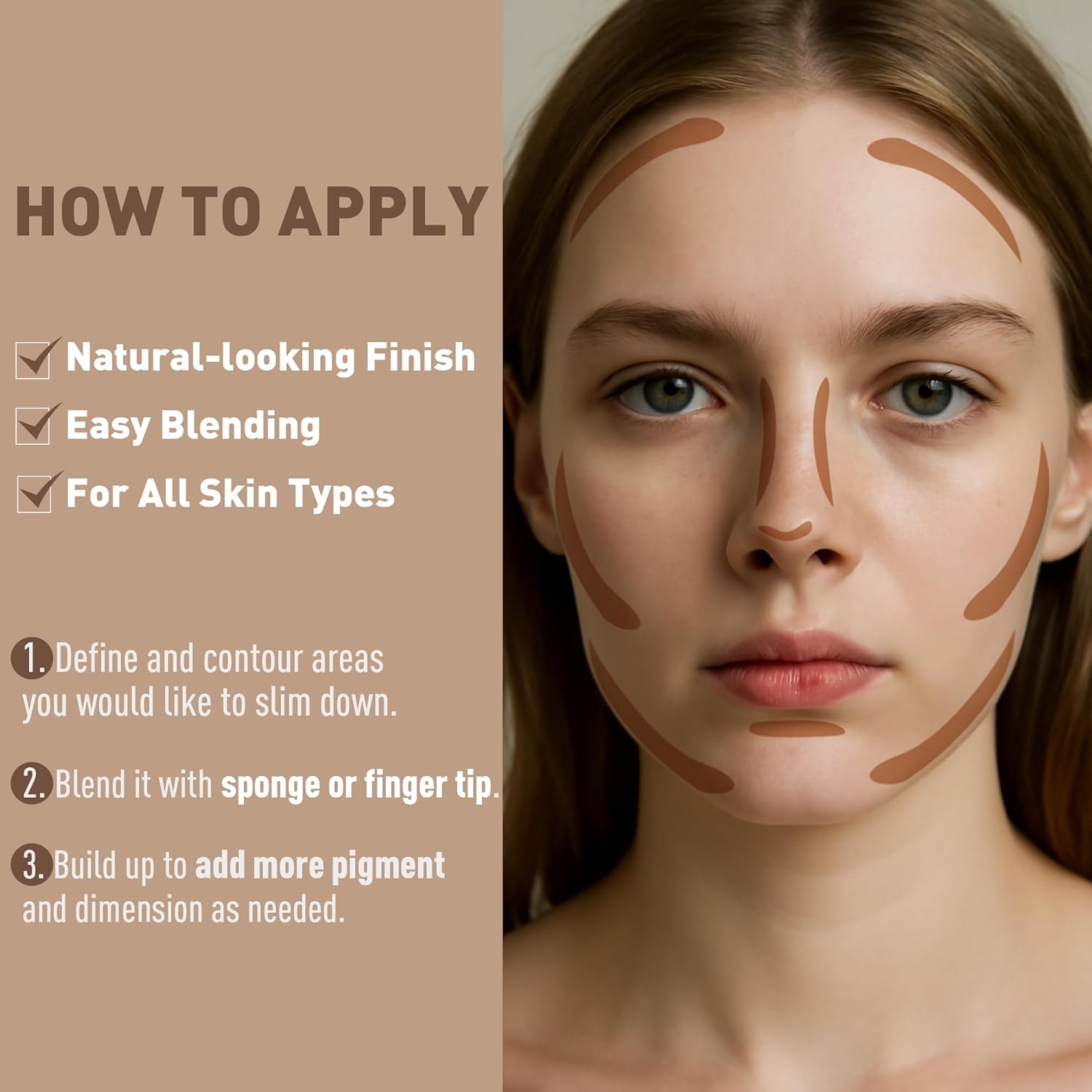 FV Cool Toned Contour Stick, Creamy & Blendable Formula, Highly Pigmented, Long-Lasting for a Natural, Waterproof Finish, Face Sculpting Makeup for Fair/Light Skin, Beginner Friendly, 01 Amber - Image 10