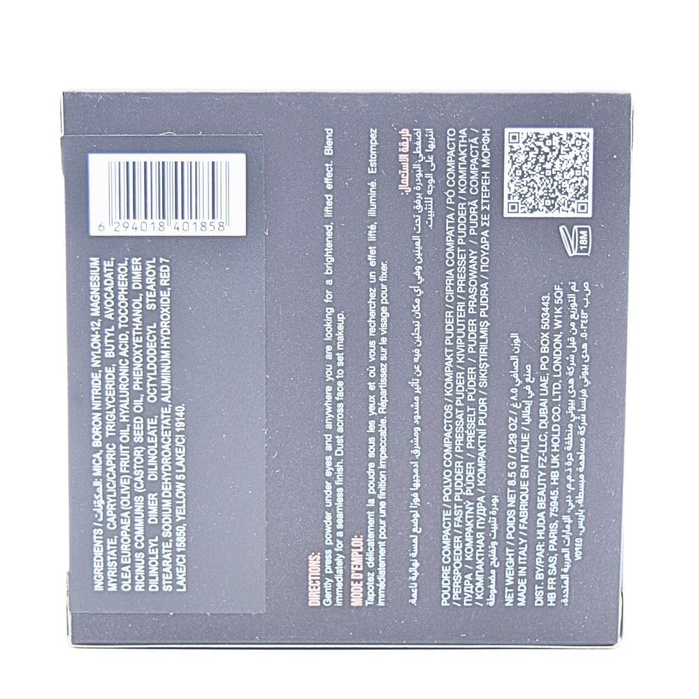 HUDA BEAUTY Easy Bake and Snatch Pressed Talc-Free Brightening and Setting Powder Cherry Blossom - Image 5