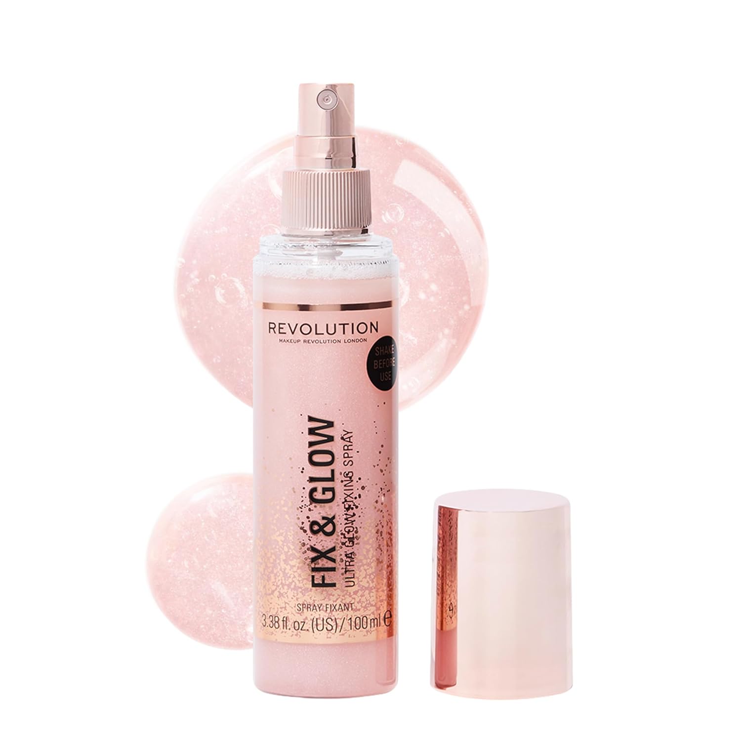 Makeup Revolution Fix & Glow Fixing Spray, Illuminating & Hydrating, Vegan & Cruelty-Free, 3.38 Fl Oz - Image 2