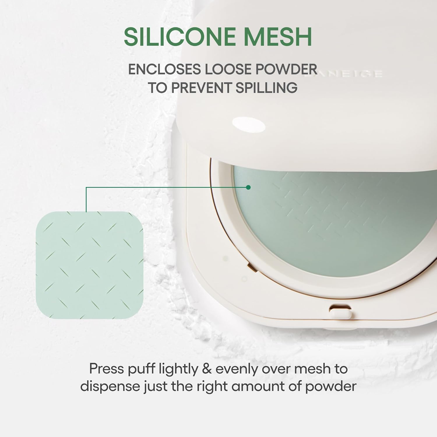 LANEIGE Neo Blurring Powder: Korean Oil-Control Compact with Pore Blurring, Smoothing Finish & Travel-Friendly, No-Spill Packaging - Image 6