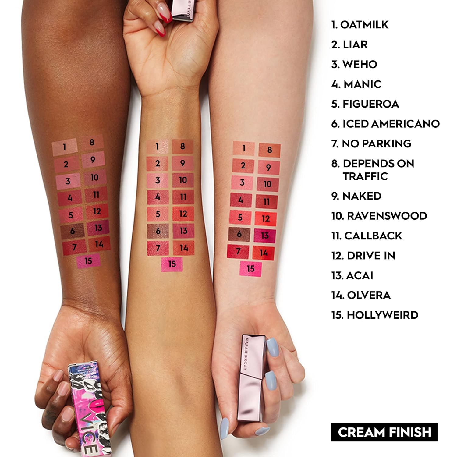 Urban Decay Vice Hydrating Lipstick, Long-lasting Cream Matte or Shine Finish, Creamy Formula, Moisturizing Lip Color with Aloe Vera & Avocado Oil, Vegan, Cruelty-free - 0.11 oz - Image 7