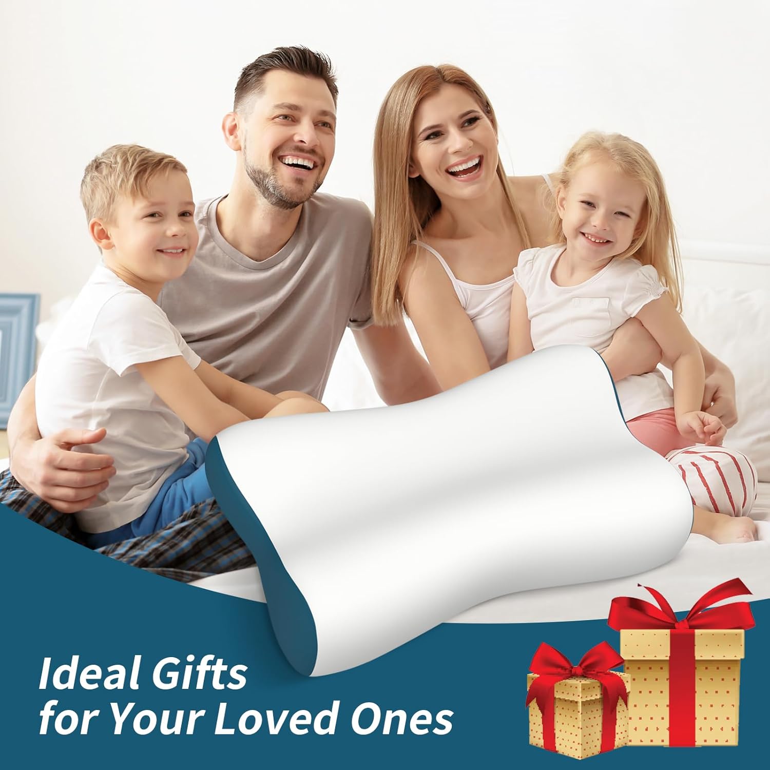 Cervical Neck Pillow for Pain Relief, Contour Memory Foam Pillows for Sleeping, Ergonomic Pillow Orthopedic Cooling Pillow Bed Pillow Neck Support for Side Back Stomach Sleepers - Image 8