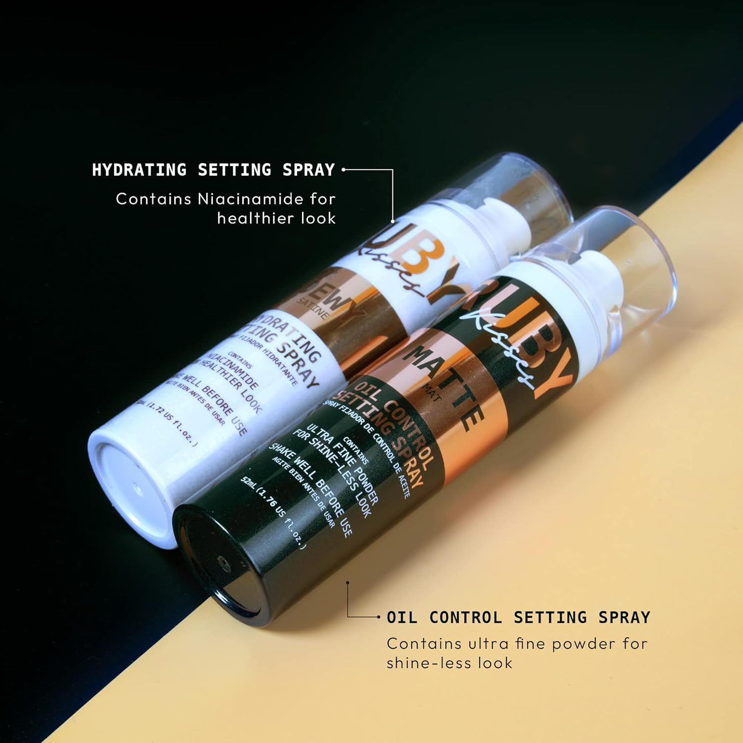 Ruby Kisses Setting Spray - Ultra-fine mist, Sets makeup, Long-Lasting Formula for a Flawless Finish (Matte) - Image 3