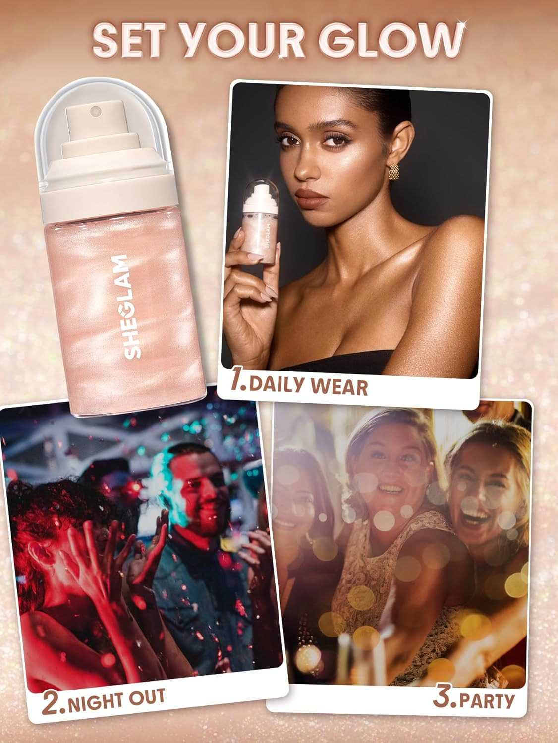 SHEGLAM Light Me Up Luminous Waterproof Makeup Long Lasting Setting Spray - Image 6
