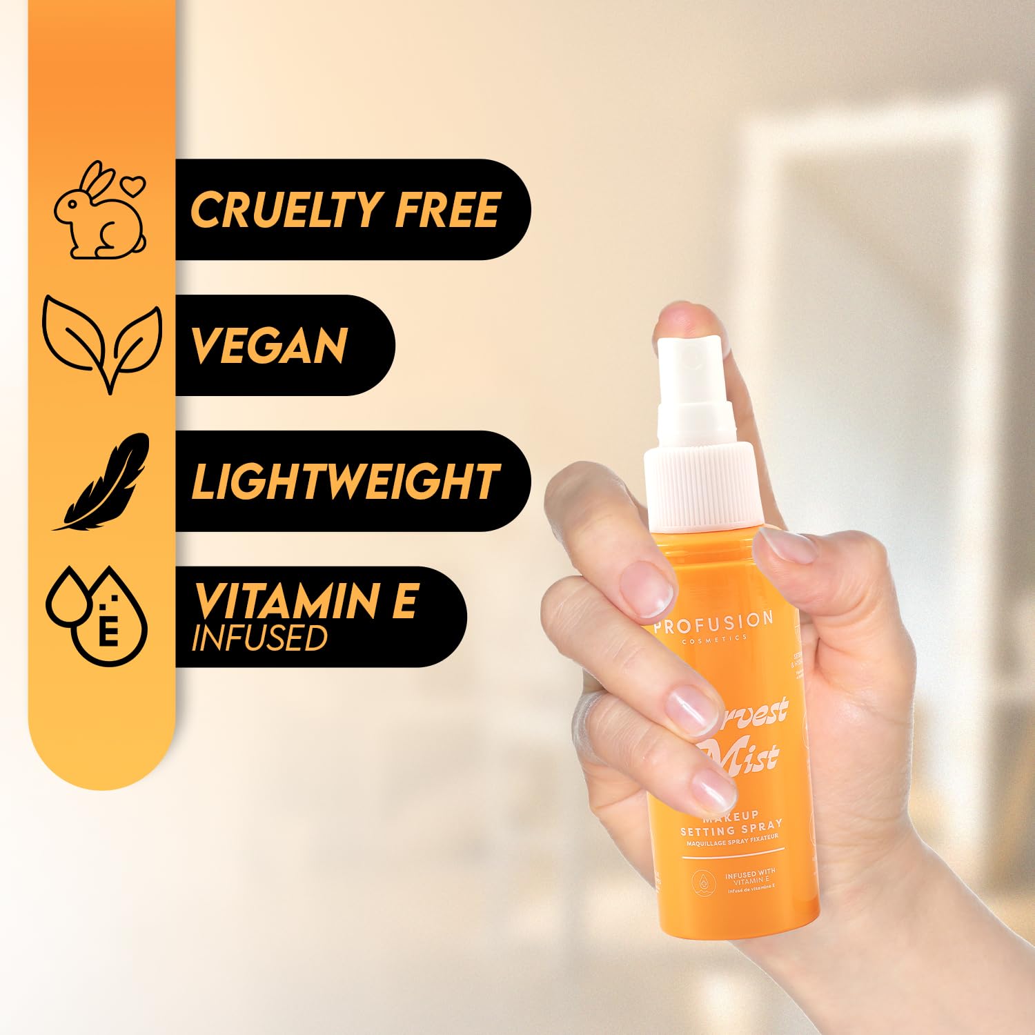 Profusion Cosmetics Harvest Mist Makeup Setting Spray, Matte Finish Face Mist with Refreshing Hydration, Lightweight Formula for All Skin Types, Vegan & Cruelty-Free - Image 5