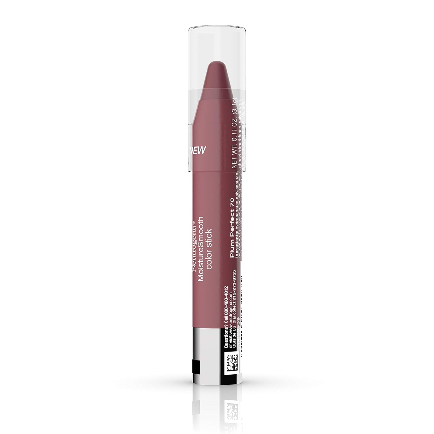Neutrogena Moisturesmooth Color Lipstick, 70 Plum Perfect, .011 Oz. - Image 10