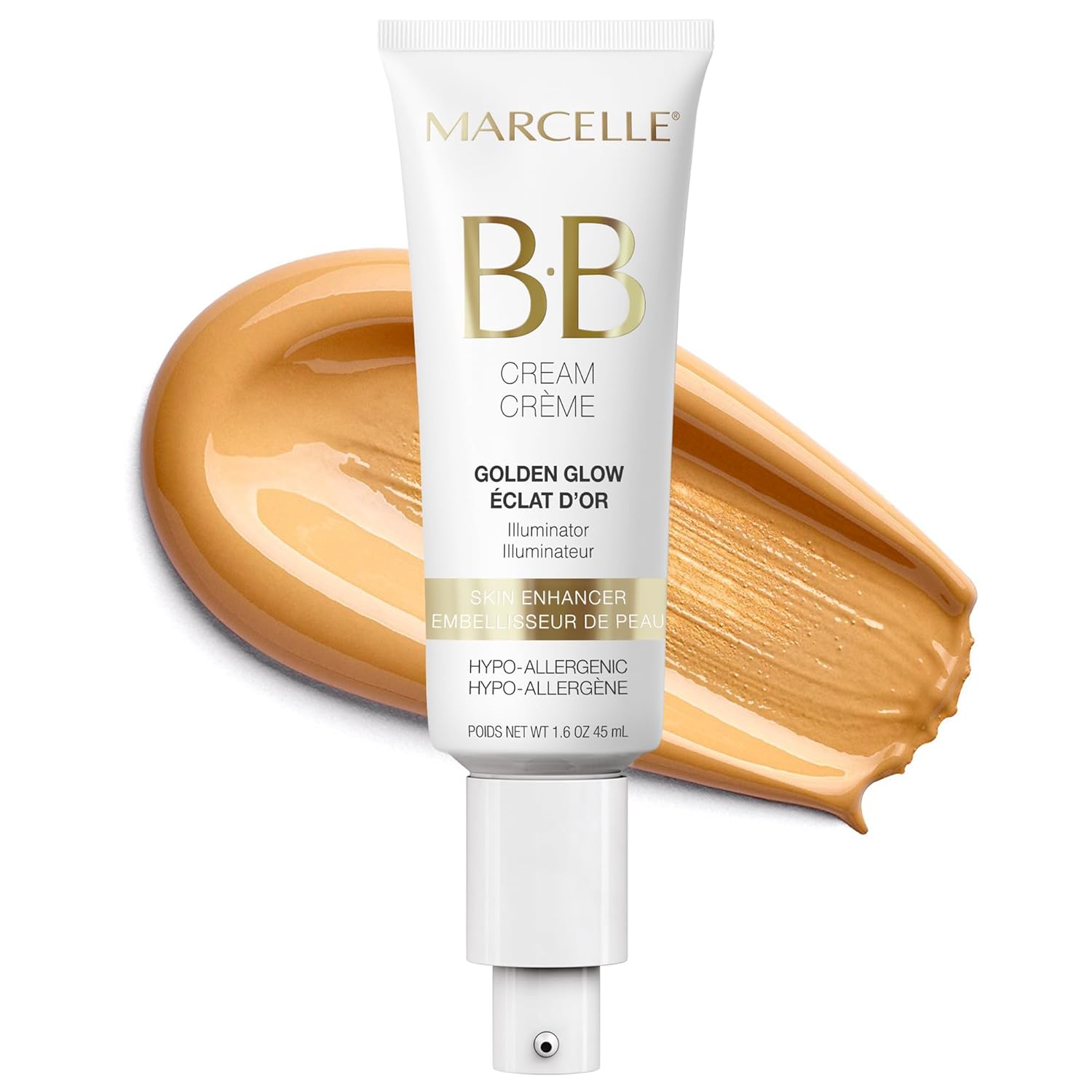 Marcelle BB Cream Golden Glow, Universal Shade, Tinted Moisturizer, Skin Enhancer, Illuminator, Beauty Balm, Non-Comedogenic, Paraben-Free, Oil-Free, Hypoallergenic, Cruelty-Free, 1.5 fl oz - Image 2