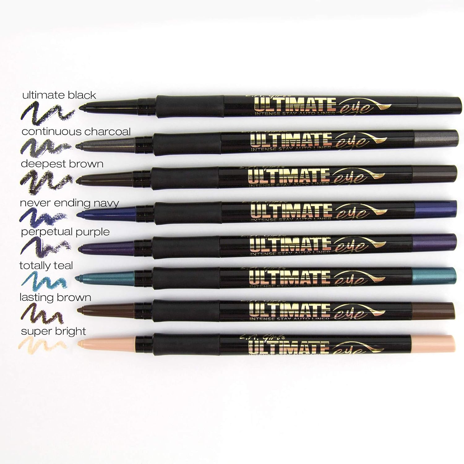 L.A. Girl Ultimate Intense Stay Auto Eyeliner, Ultimate Black GP321 - Image 6