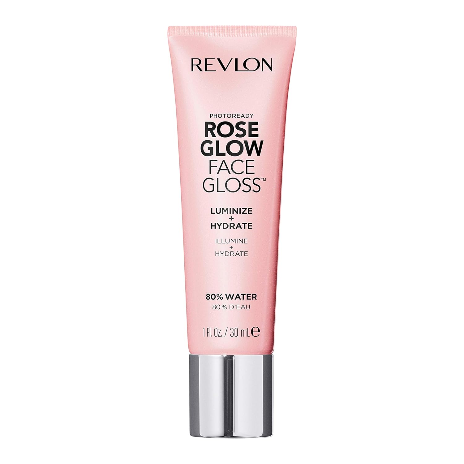 Revlon PhotoReady Face Gloss Rose Glow Primer, Makeup for All Skin Types, Hydrates, Illuminates & Moisturizes, Infused with Glycerin & Olive Oil Extract, 80% Water, 1 Fl Oz - Image 2