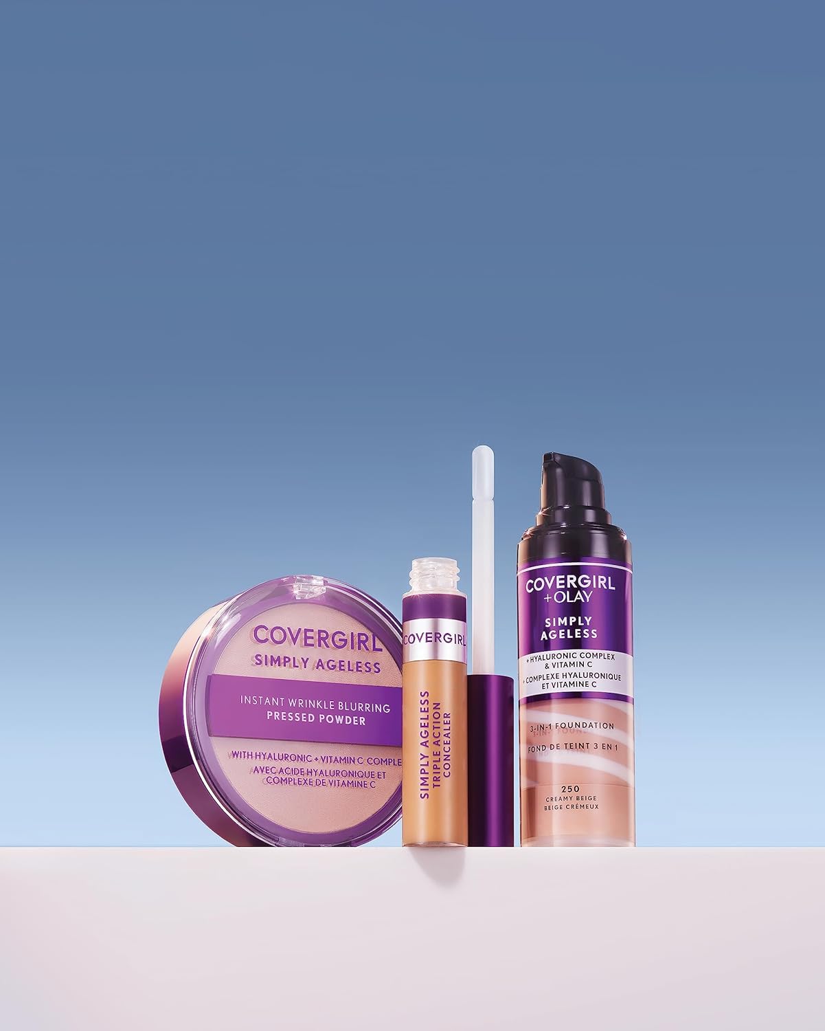 Covergirl Simply Ageless Instant Wrinkle Blurring Pressed Powder, Classic Ivory, 0.39 Oz - Image 5