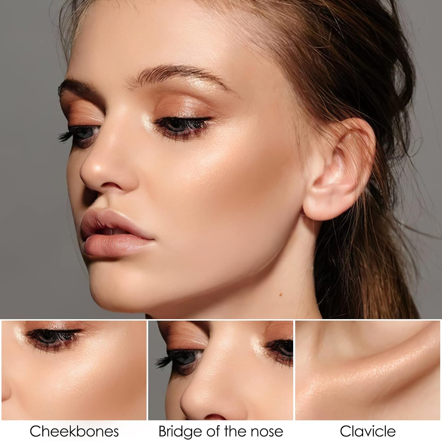 FOCALLURE 2 Pcs Mineral Cream Contour Stick,Moisturize Highlighter and Bronzer Pen,Non Stick Face Brightens & Shades Pencil,Long Lasting & Smooth Gliding Face Illuminator Makeup,Medium - Image 5