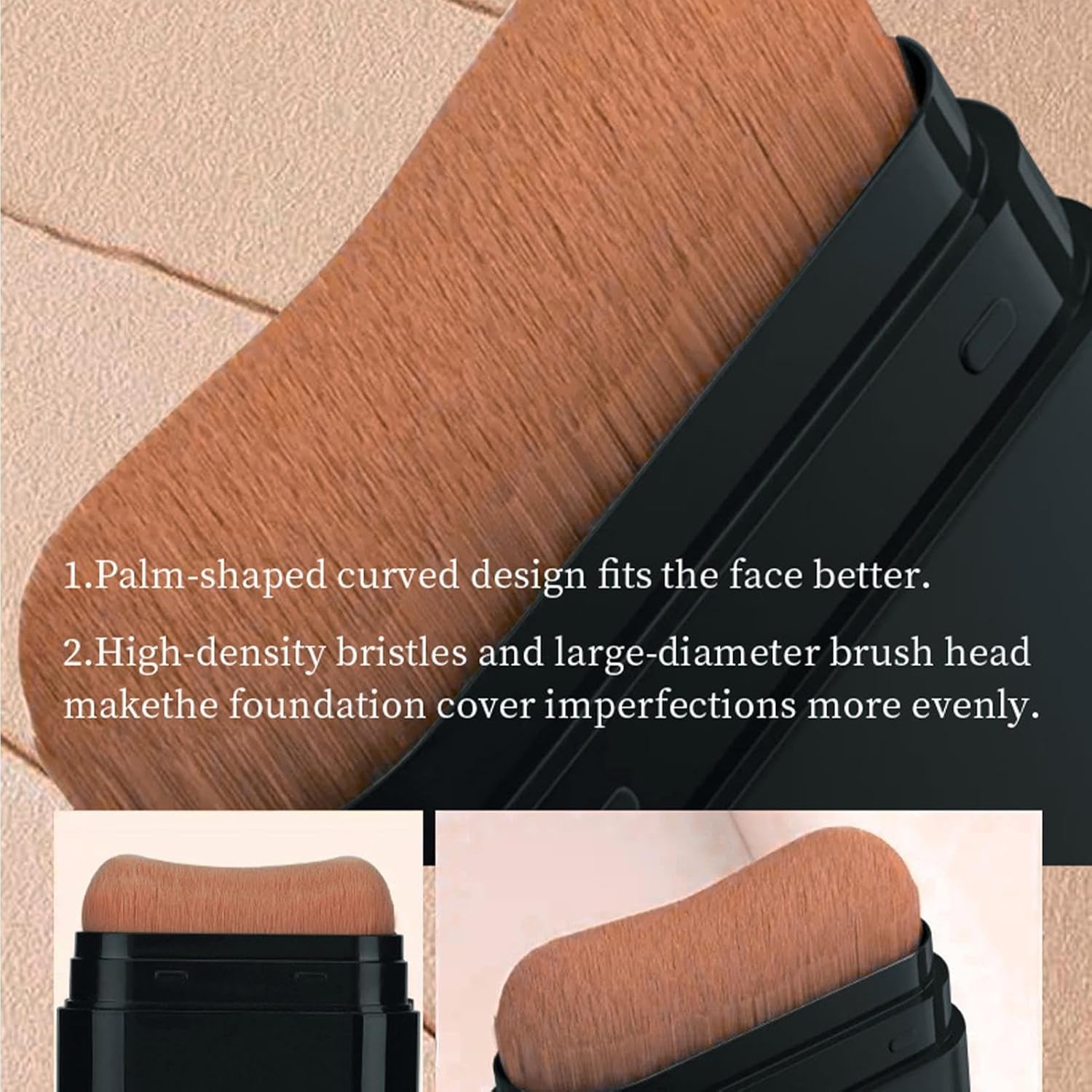 Foundation Makeup Stick - Hydrating Concealer Cream, Double Head Primer, 15g Facial Base Makeup, Smooth Blending Coverage Tool, Long-lasting Face Concealers Creams For Women Girls, Face Primers - Image 4