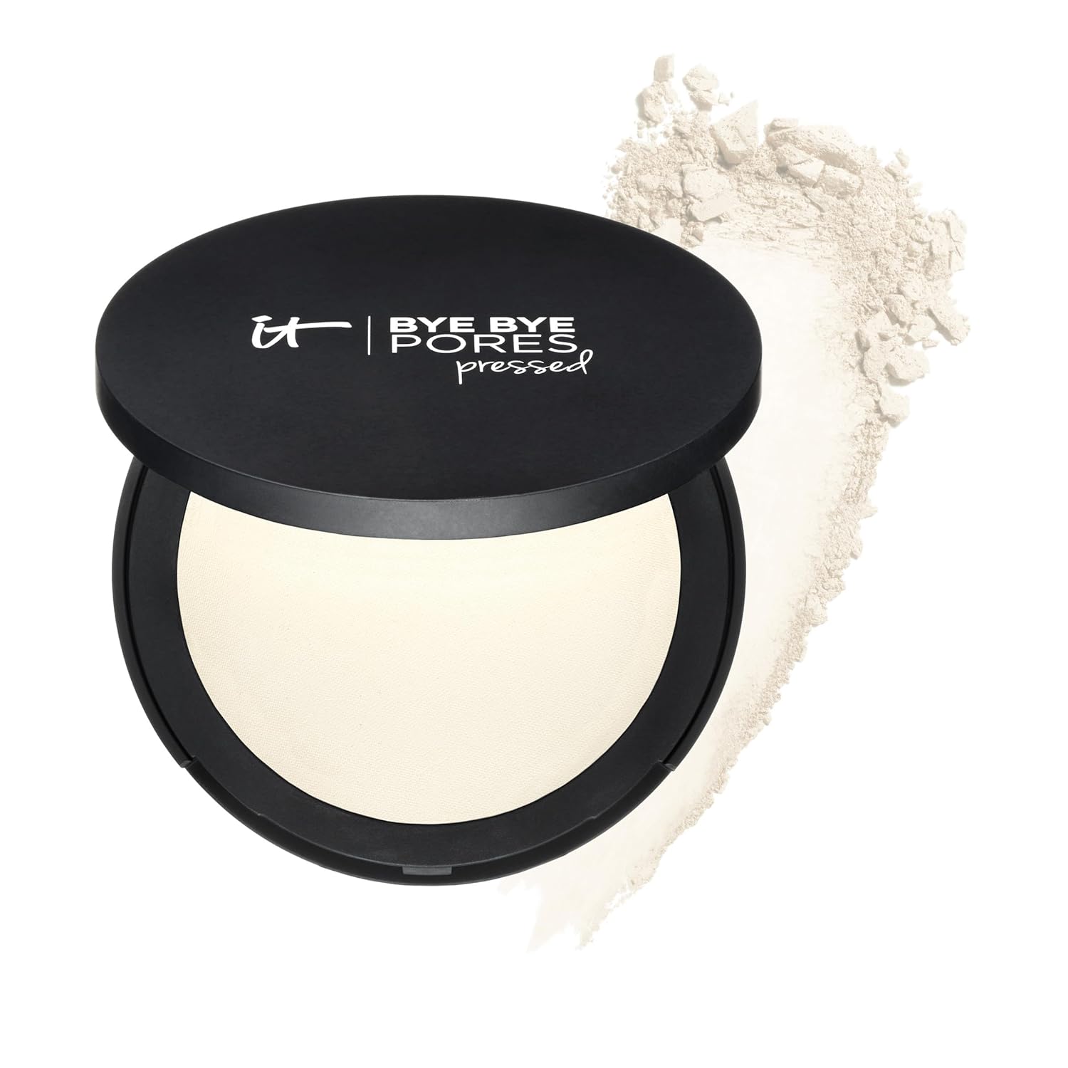 IT Cosmetics Bye Bye Pores Pressed Finishing Powder - Universal Shades - Contains Anti-Aging Peptides, Hydrolyzed Collagen & Antioxidants - 0.31 oz - Image 2