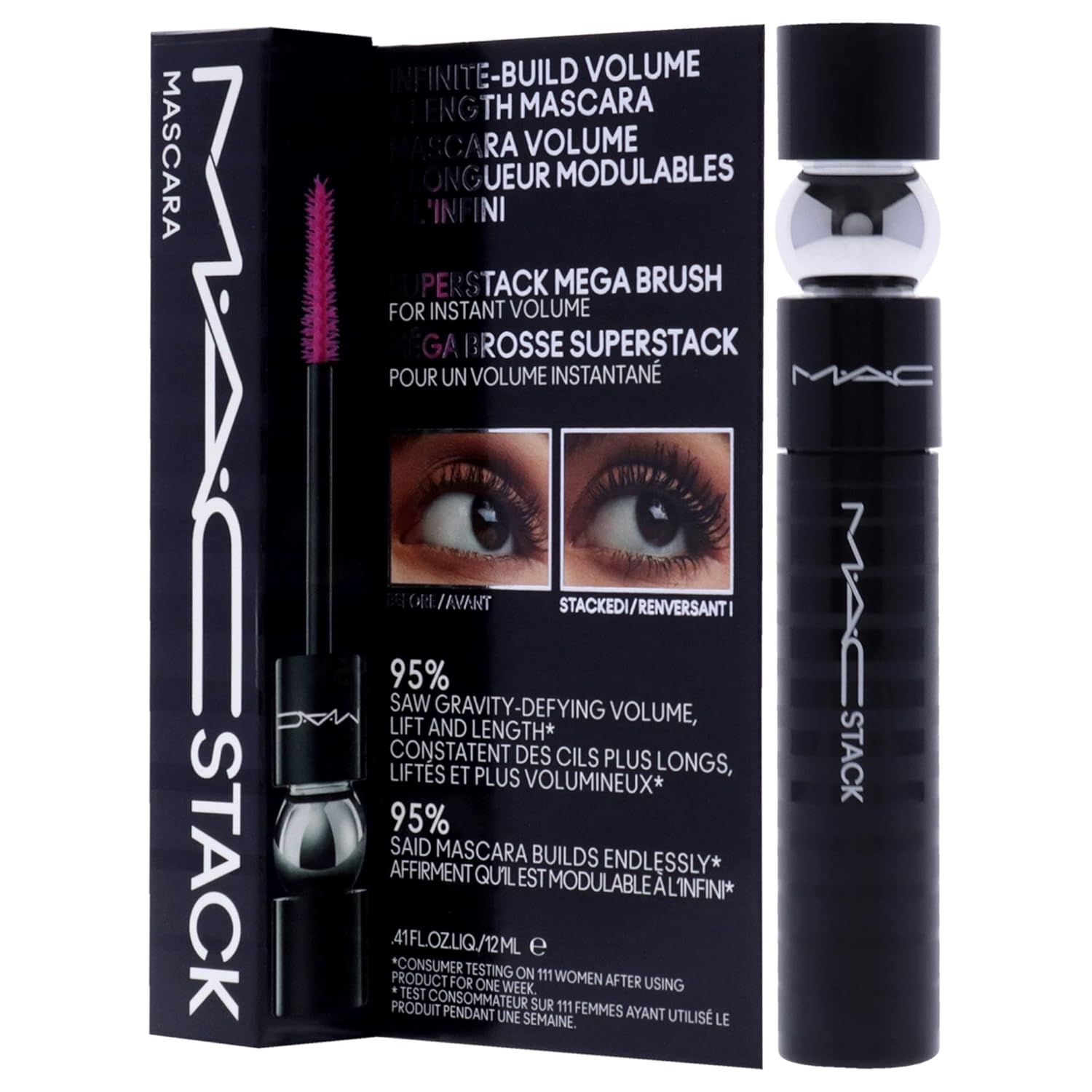 MAC MAC Stack Mascara Superstack Macro Brush Mascara Women 0.41 oz - Image 4