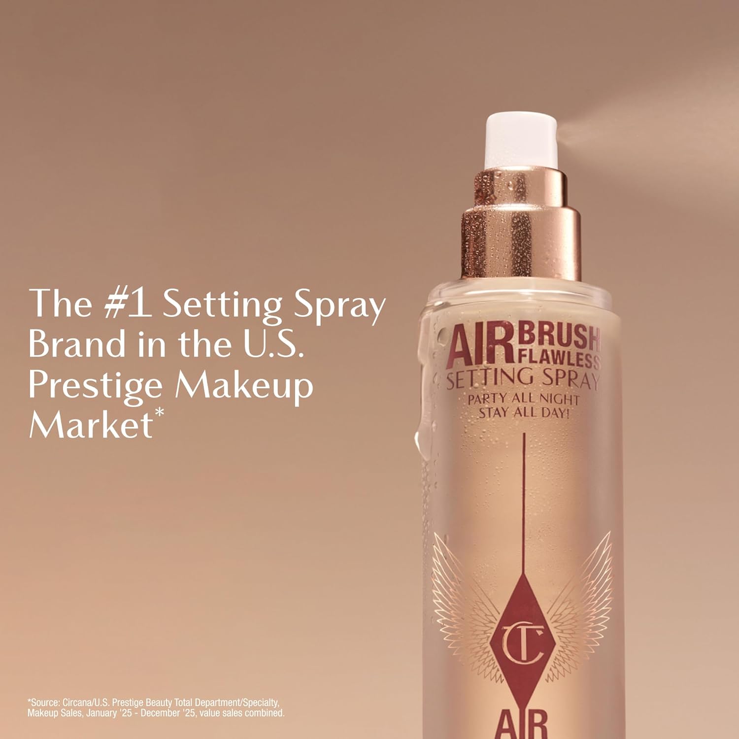 Charlotte Tilbury Airbrush Flawless Setting Spray - Gift Set Essential - Ultra-Fine Mist to Prime & Set Makeup - Perfect for Pairing with Other Skincare & Makeup Favorites - Image 7
