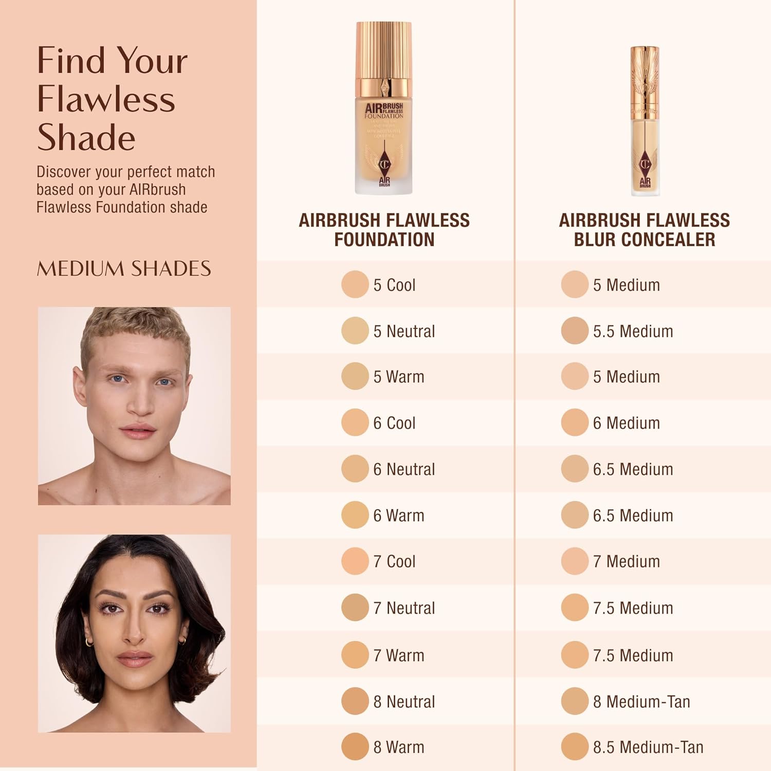 Charlotte Tilbury AIRbrush Flawless Blur Concealer - Longwear Concealer for Dark Circles, Blemishes, Redness & More - Hydrating, Crease-Proof & Full Coverage with a Natural Matte Finish - Image 9