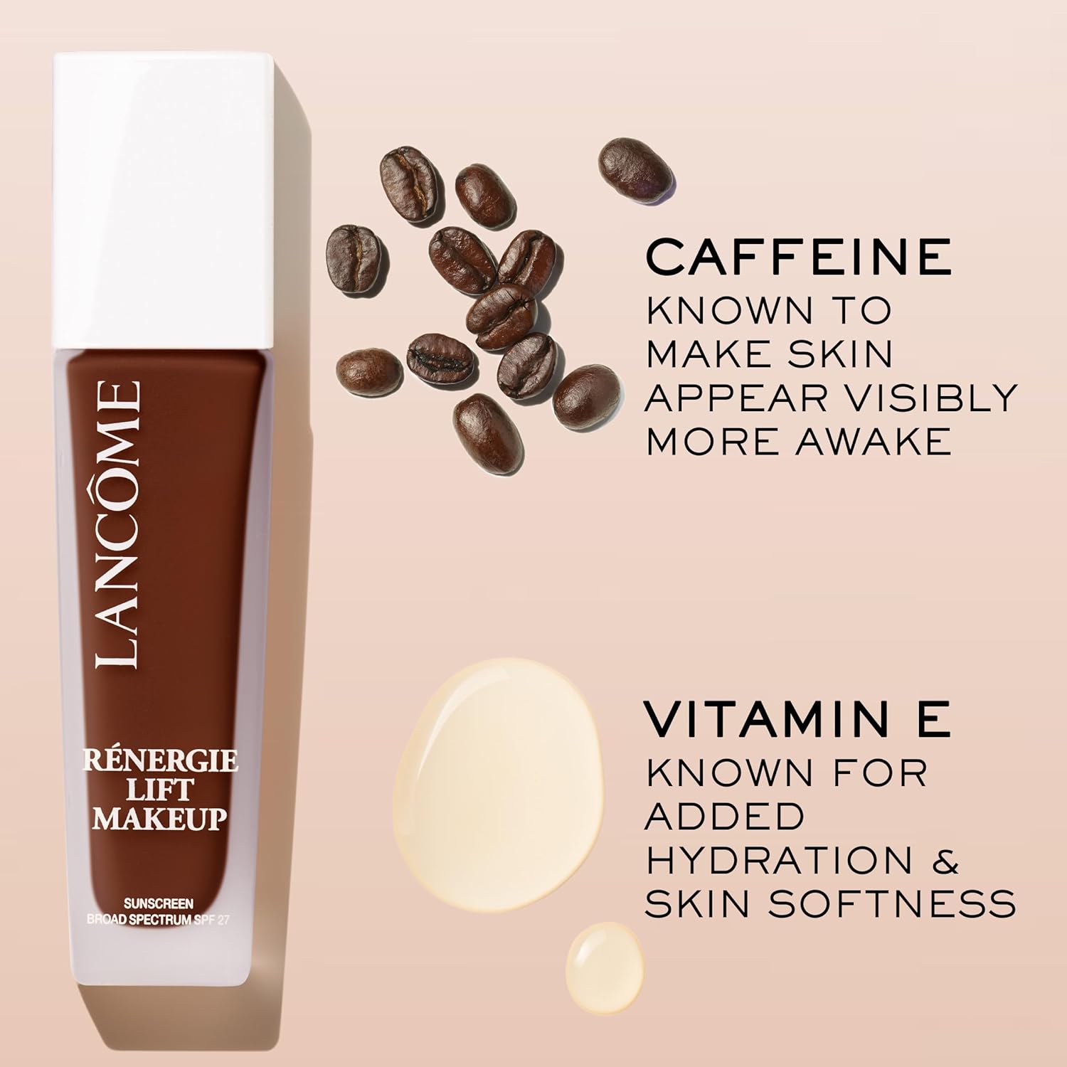 Lancôme Renergie Lift Makeup Foundation - Lightweight & Hydrating Formula, Medium-Full Coverage, SPF 27, Anti-Aging, Lifting & Firming, Up to 12H Wear - Image 6
