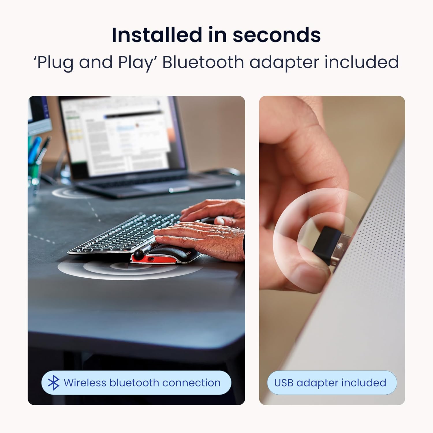 Contour RollerMouse Red Ergonomic Mouse for Shoulder Forearm Wrist Strain Relief for RSI Carpal Tunnel Centered Rollerbar 6 Customizable Buttons 10 Speed Settings Mac/PC Compatible Wireless - Regular - Image 11