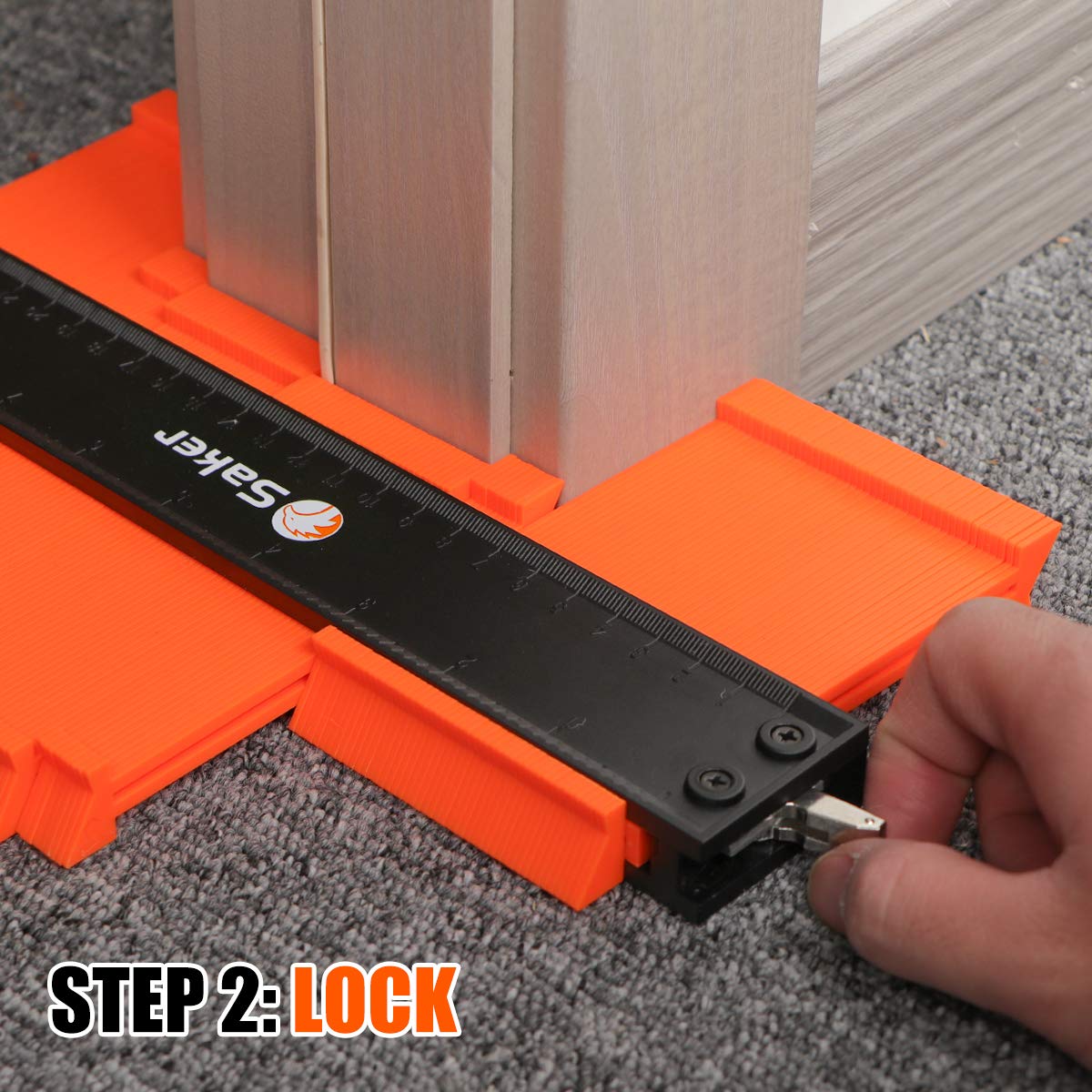 Saker Contour Gauge Duplication-Adjustable Lock-Precisely Copy Irregular Shape-Irregular Woodworking Tracing-Must Have Tool,Gifts for DIY Handyman Men Husband 10 Inch+5 Inch - Image 5