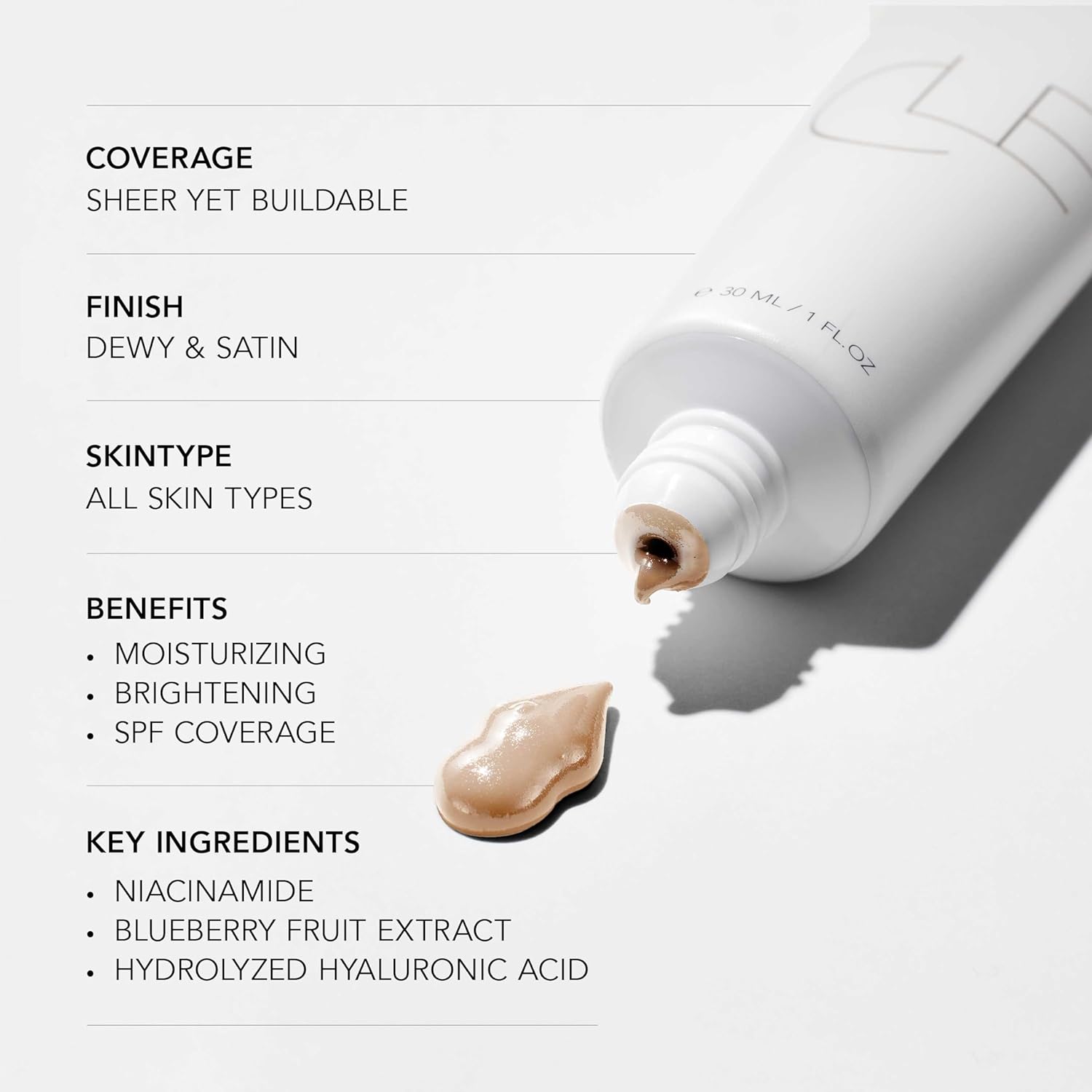 CLE Cosmetics CCC Cream (Neutral Medium Light 201 / SPF 50) - Color Correcting With Sunscreen - Lightweight, Hydrating Foundation - BB & CC Hybrid - Light to Medium Coverage - 1 fl oz - Image 6