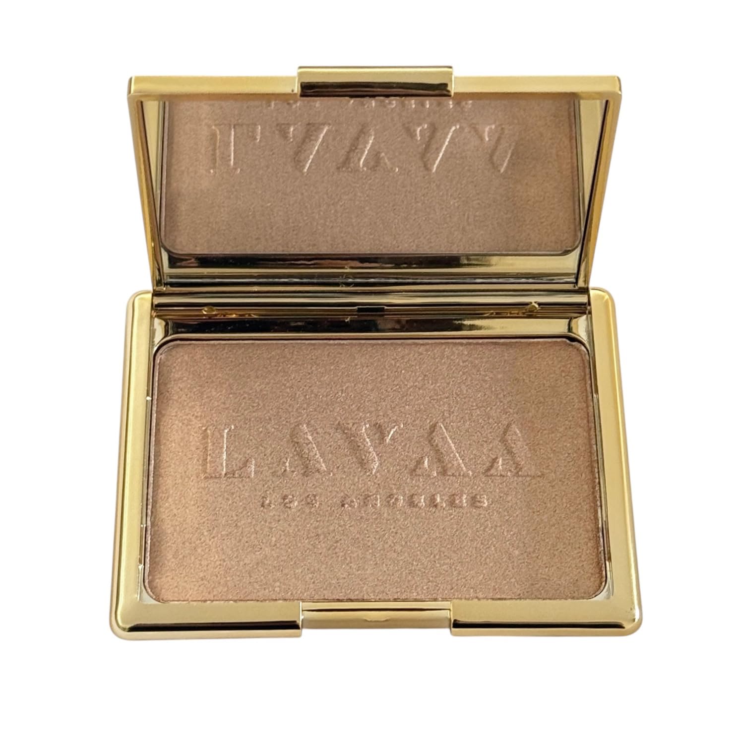 Grand Glow Illuminator by Lavaa Beauty | Full-Size Pigmented Highlighter Compact in 3 Beautiful Shimmery Shades | Gold - Image 2