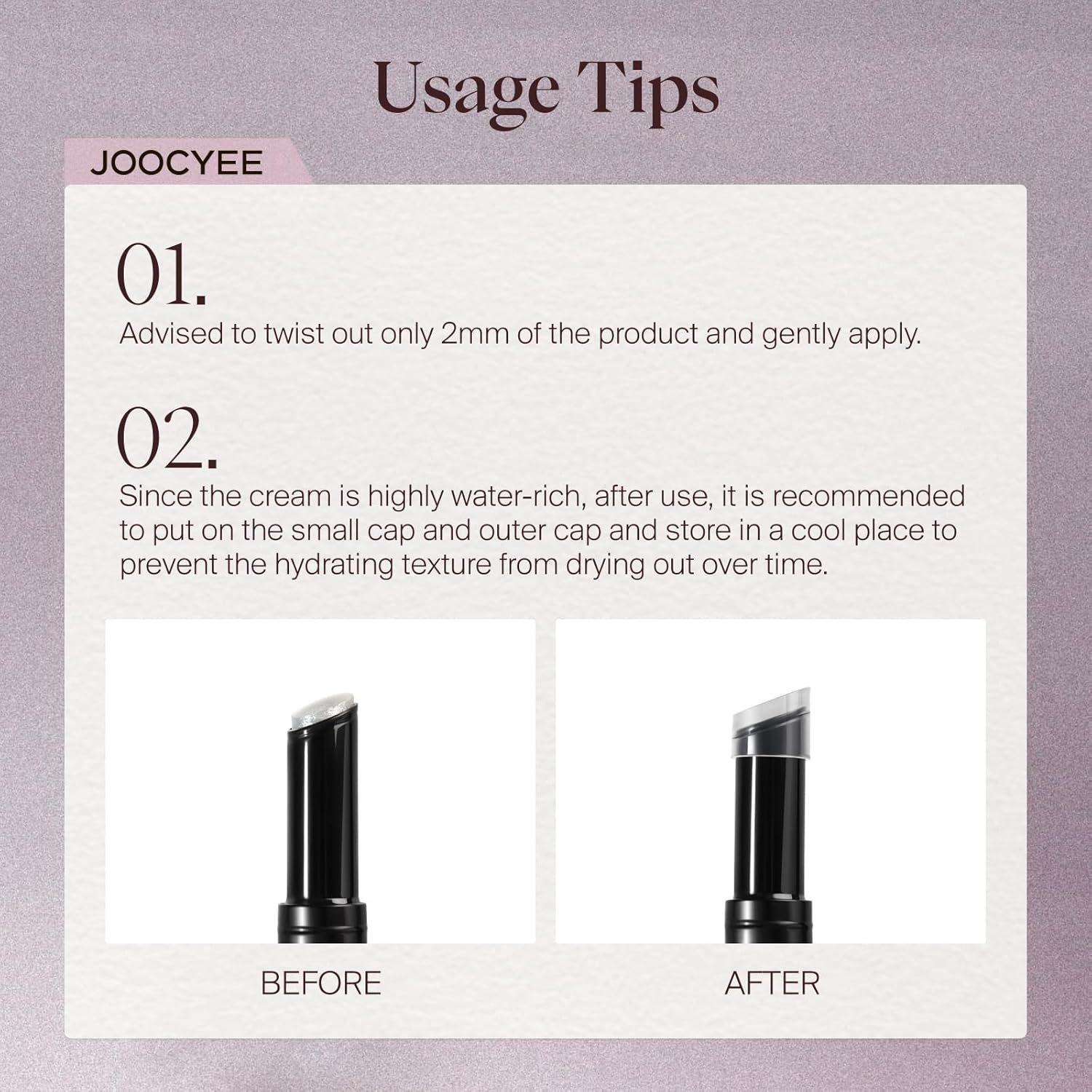 JOOCYEE Jelly Highlighter Stick, Diamond White Shimmer Dewy Glow Makeup with Cooling Jelly Texture, Long Lasting Smudge Proof Radiant Face Highlighter - Image 9