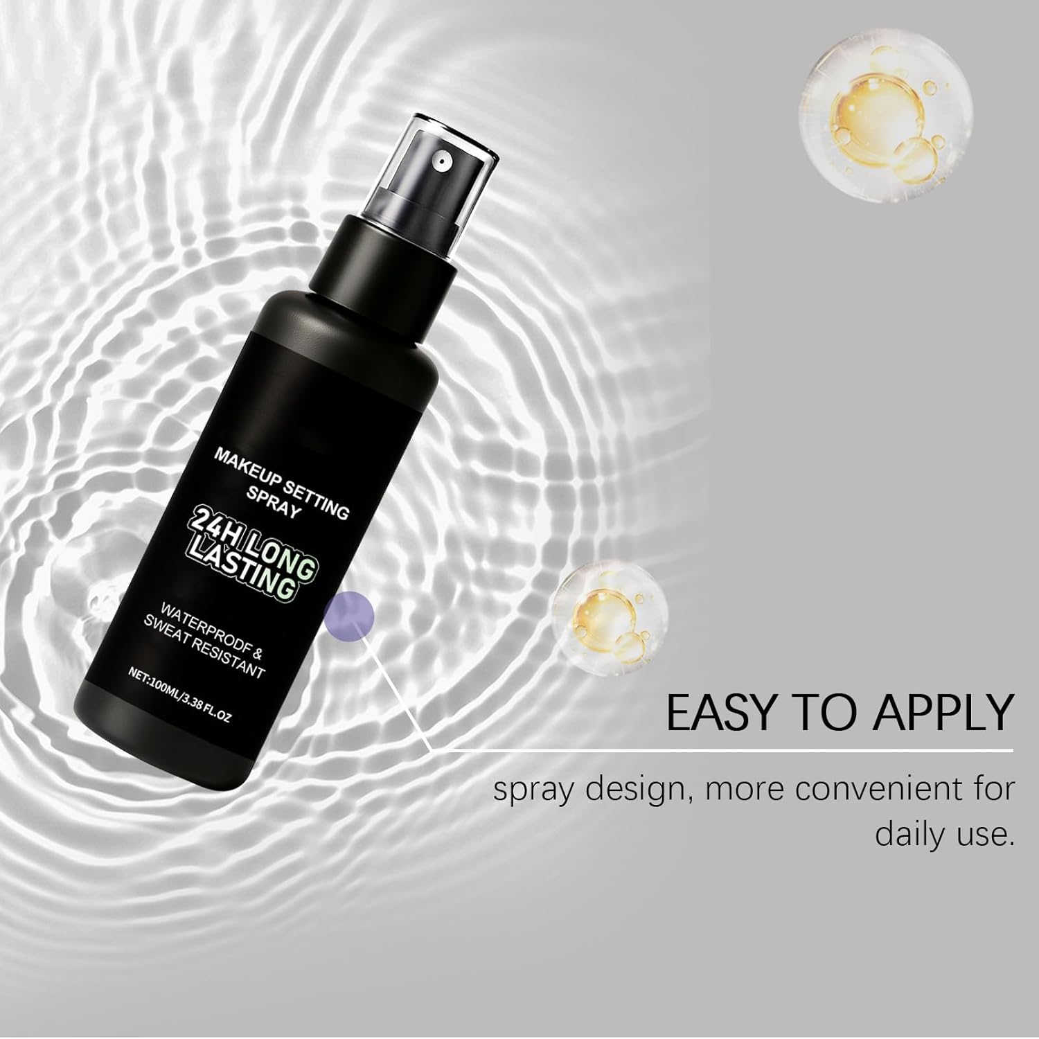 Setting Spray for Makeup, Long-Lasting, Waterproof,Alcohol-Free Face Makeup Finishing Spray (100ml/3.38fl oz) - Image 5