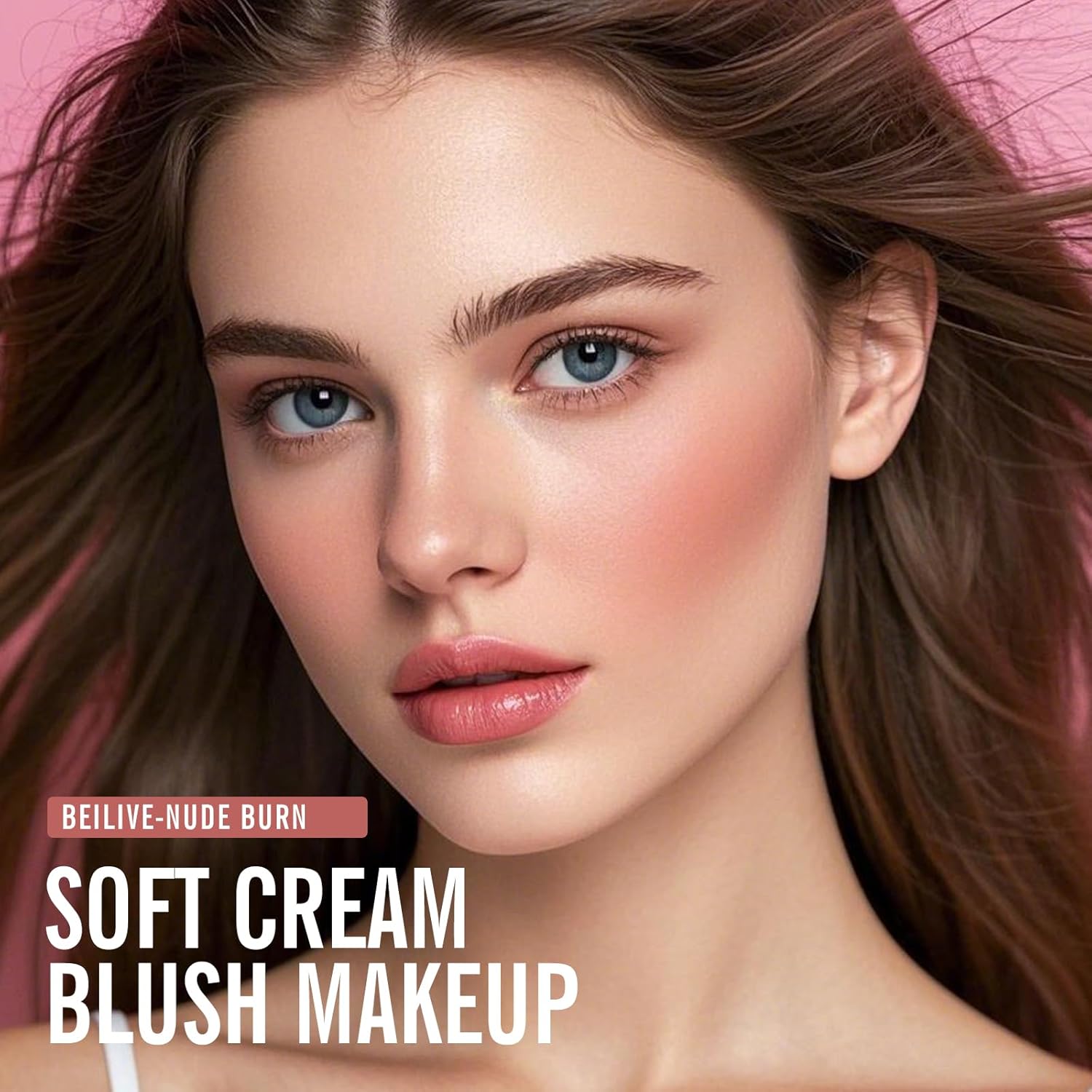 KIMUSE Liquid Blush, Long-Wearing Pigmented Soft Cream Face Blush, Waterproof, Smudge Proof, Dewy Finish - Image 8