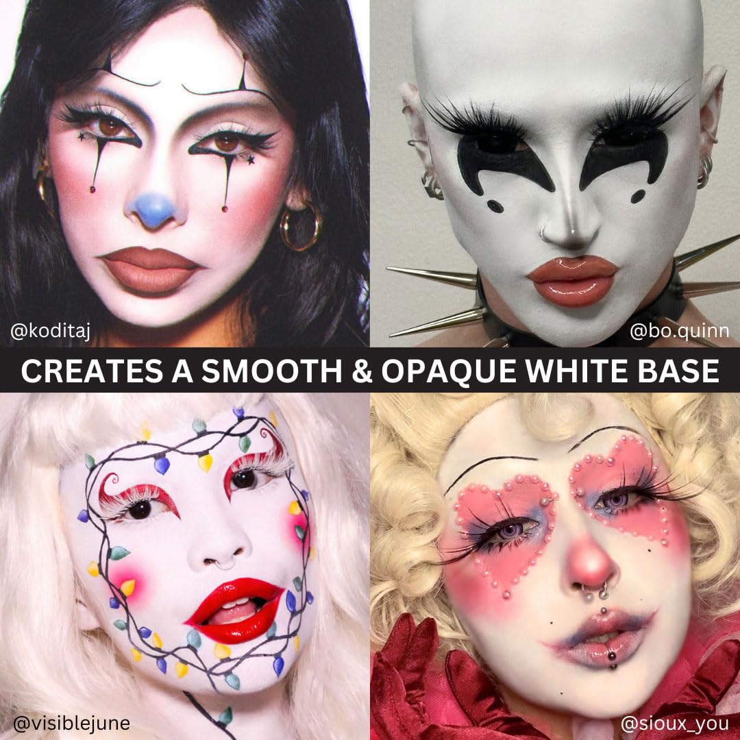 Mehron Makeup Setting Powder | Loose Powder Makeup | Perfect for Halloween 1 oz (28 g) (Ultra White) - Image 6