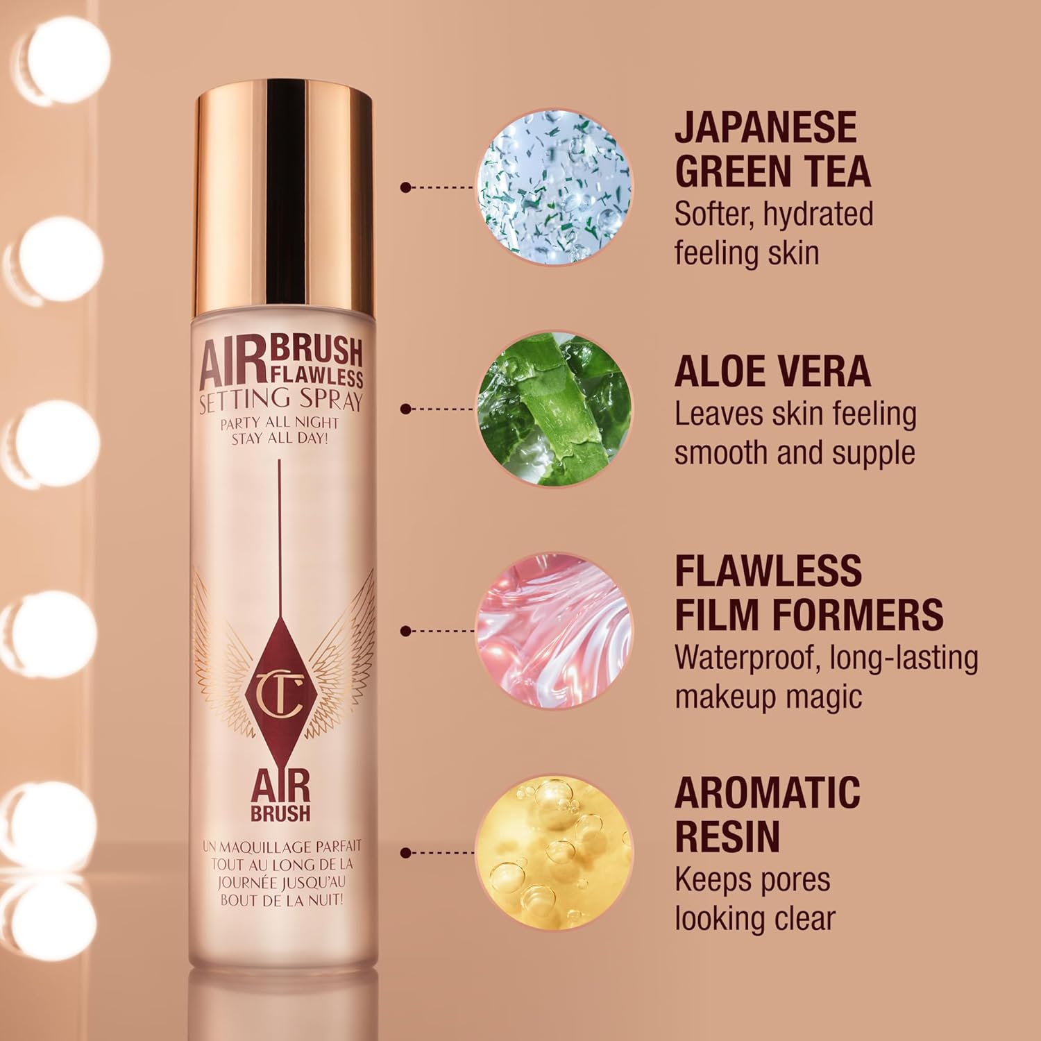 Charlotte Tilbury Airbrush Flawless Setting Spray - Gift Set Essential - Ultra-Fine Mist to Prime & Set Makeup - Perfect for Pairing with Other Skincare & Makeup Favorites - Image 8