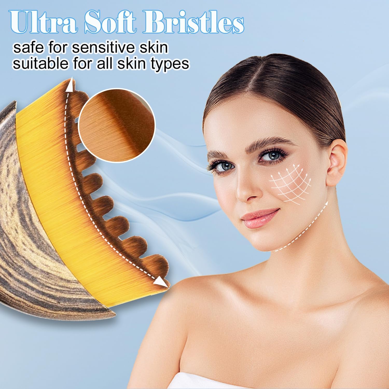 New Lymphatic Contour Face Brush - Contour Face Brush for Lymphatic Drainage, Enhancing Elasticity, Brightening Skin Tone, Relieve Fatigue, Mother's Gift, Christmas Gift for Man and Woman(1PCS) - Image 5