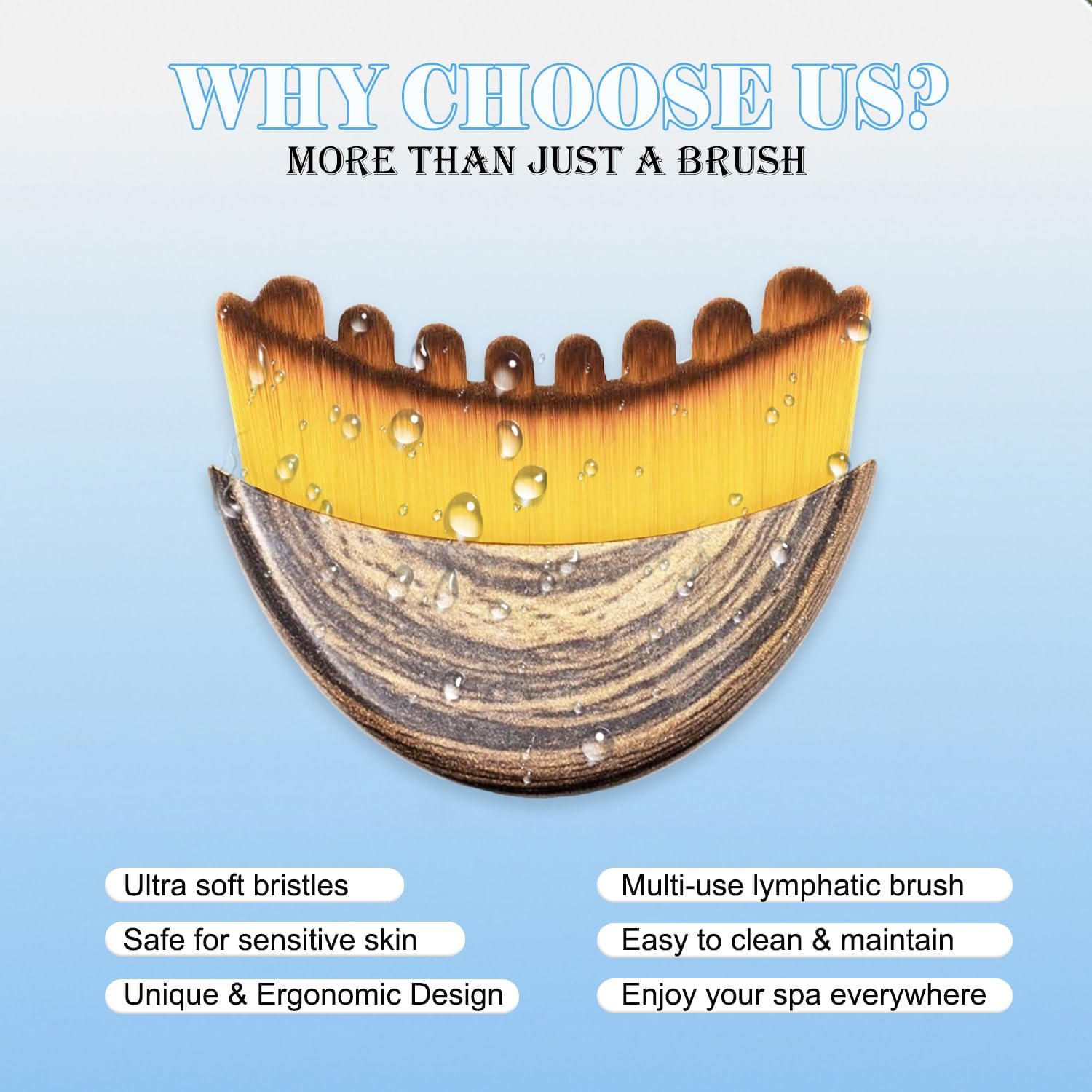 New Lymphatic Contour Face Brush - Contour Face Brush for Lymphatic Drainage, Enhancing Elasticity, Brightening Skin Tone, Relieve Fatigue, Mother's Gift, Christmas Gift for Man and Woman(1PCS) - Image 8