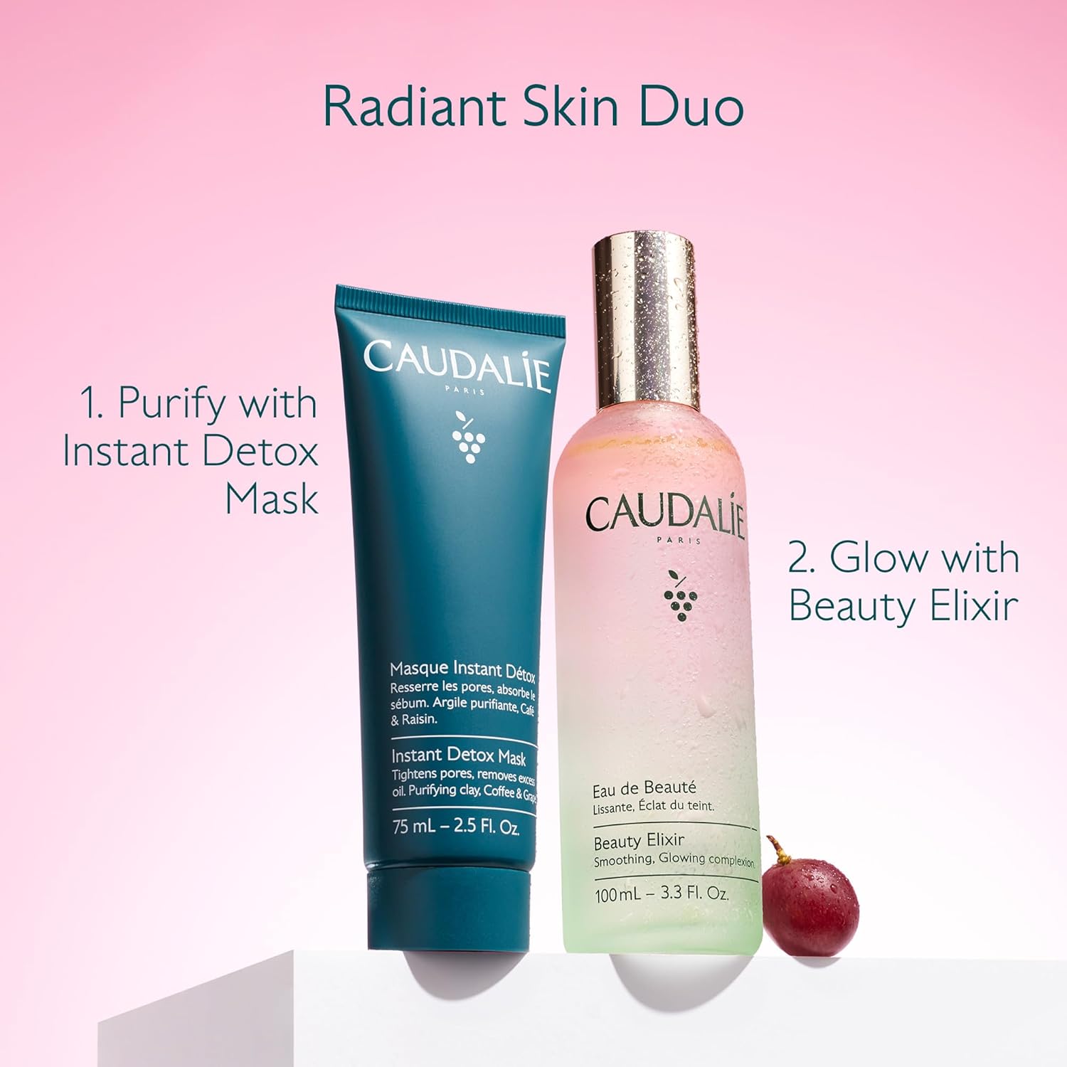 Caudalie Beauty Elixir Face Mist: Toner That Tightens Pores + Reduces Dullness + Sets Makeup - Image 9