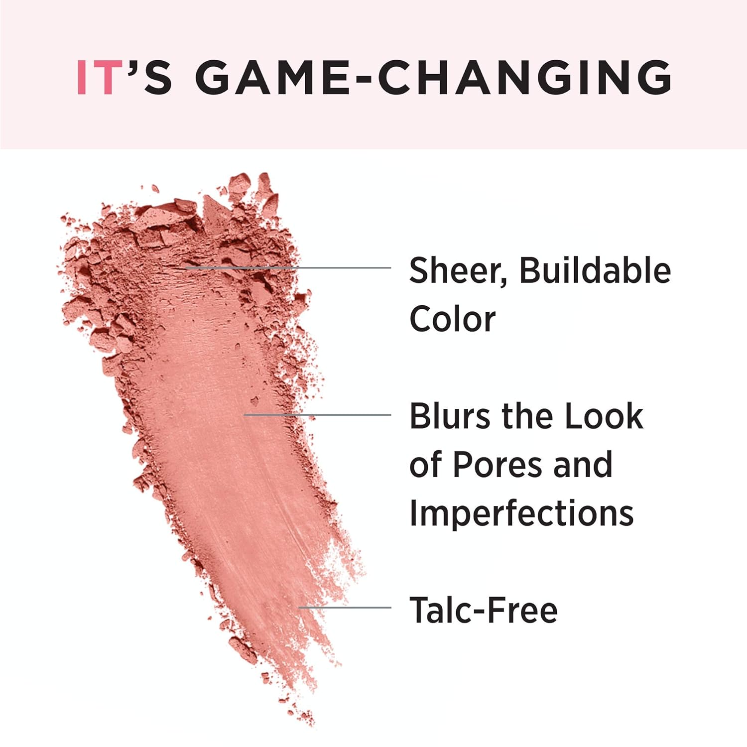 IT Cosmetics Bye Bye Pores Blush - Sheer, Buildable Color - Diffuses the Look of Pores & Imperfections - With Silk, Hydrolyzed Collagen, Peptides & Antioxidants - 0.192 oz - Image 4