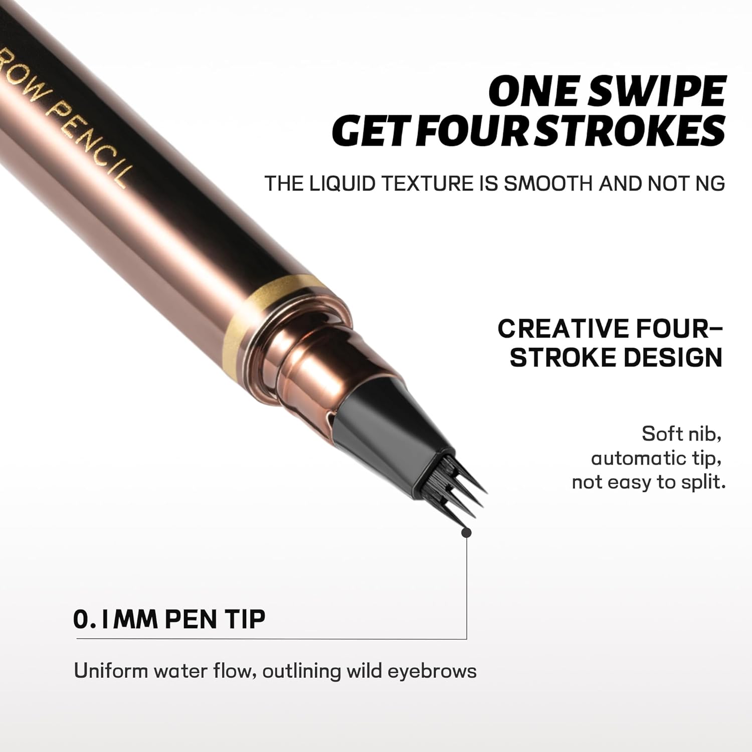 2 Pack Eyebrow Pen, Waterproof Microblading Eyebrow Pencil, 4 Tip Precise Eye Brow Makeup Pen for Women to Effortlessly Create Hair Like Natural Brows, Non Dry Out and Last All Day (Dark Brown) - Image 8