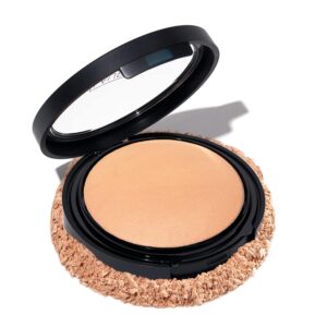 LAURA GELLER NEW YORK Baked Double Take Powder Foundation – Light – Buildable Medium to Full Coverage – Matte Finish