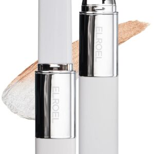 Blanc Cover Cream Stick V White – Korean Color-Changing Foundation Stick with Volufiline – Medium to Full Coverage Dewy Finish Base Makeup – Dual-Ended with Detachable Brush (202 Natural)