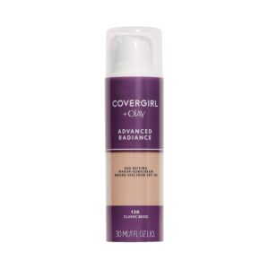 COVERGIRL Advanced Radiance Age-Defying Foundation Makeup, Classic Beige, 1 oz (Packaging May Vary)